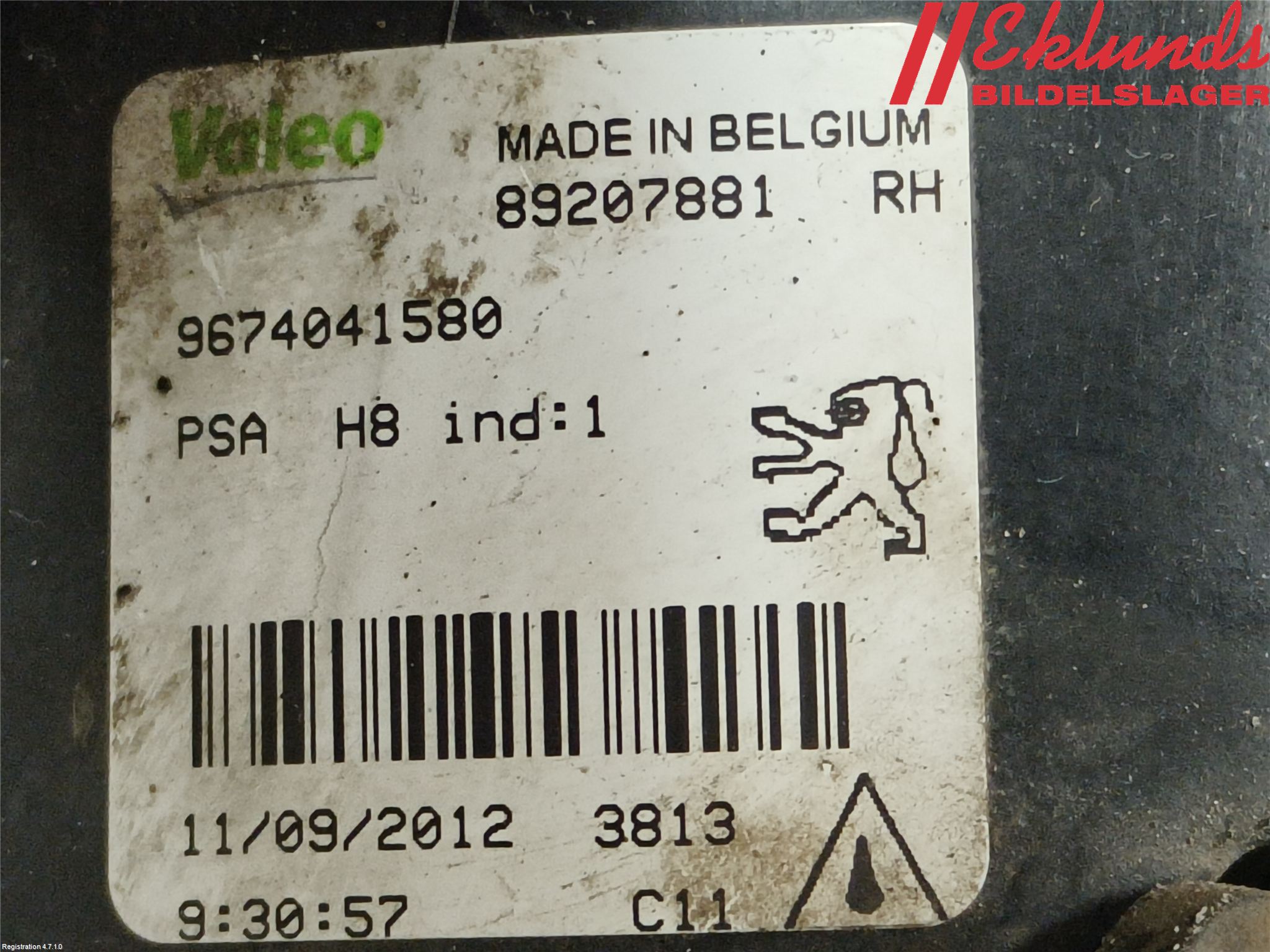 Peugeot 308 08-13 Dimljus-Varselljus Fram