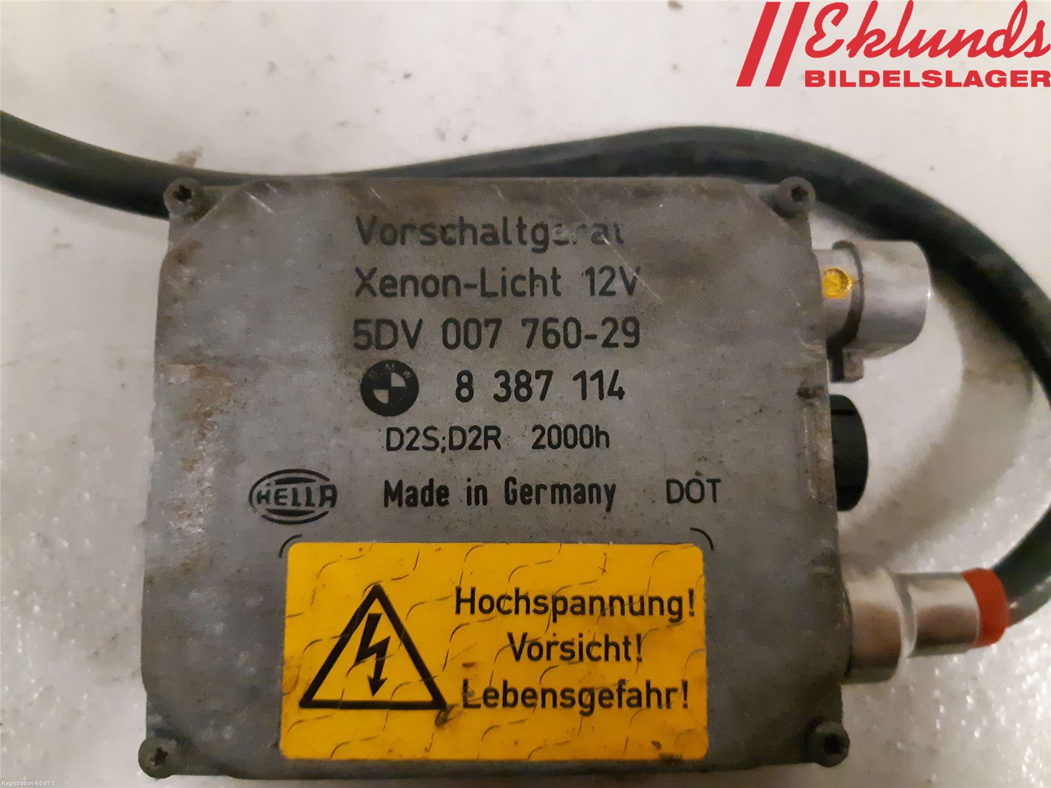 BMW 5 E39 95-04 Styrenhet Strålkastare