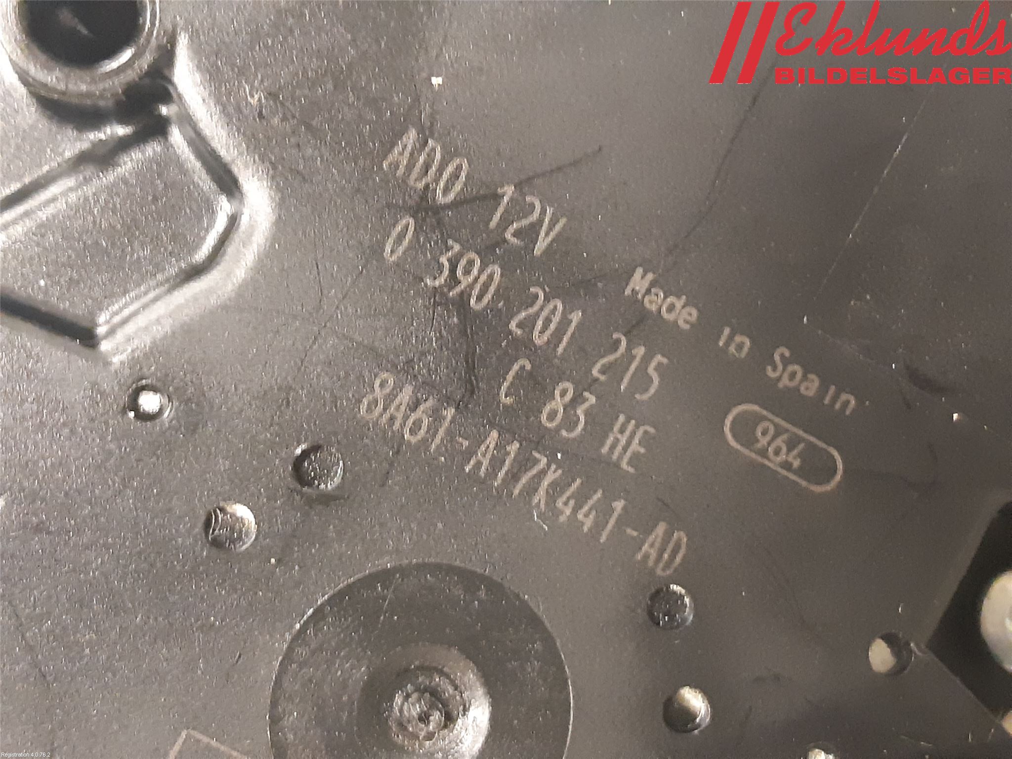 Ford FIESTA 09-12 Torkarmotor Baklucka