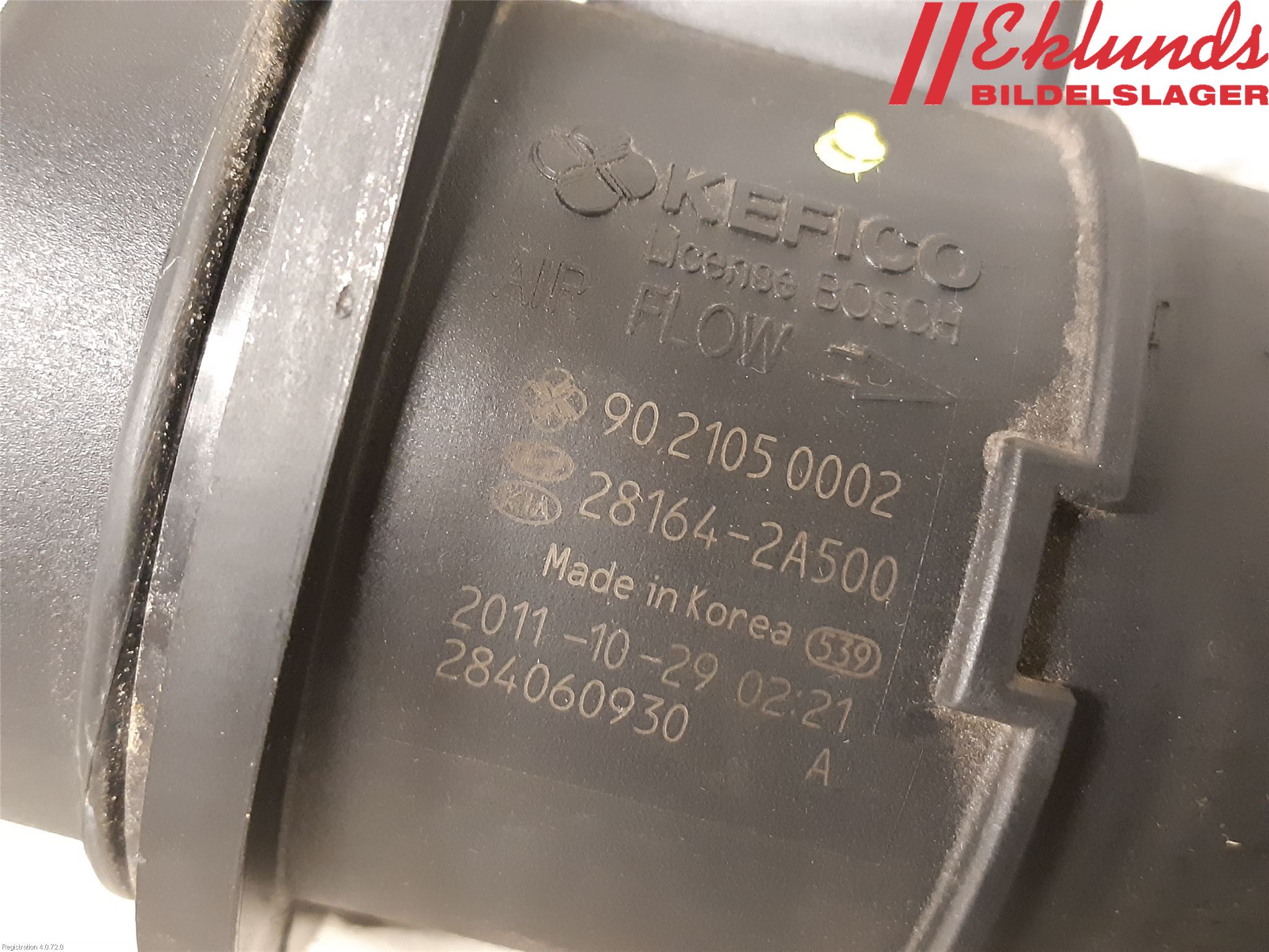 Hyundai i40 08-15 Injluftmassamätare