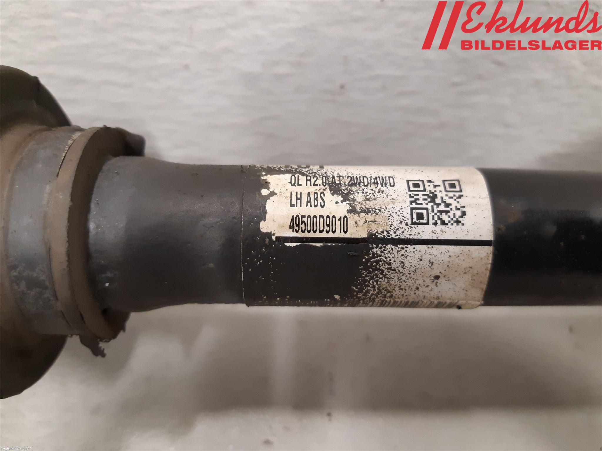 Kia SPORTAGE (QL) 16-21 Drivaxel Fram Vänster