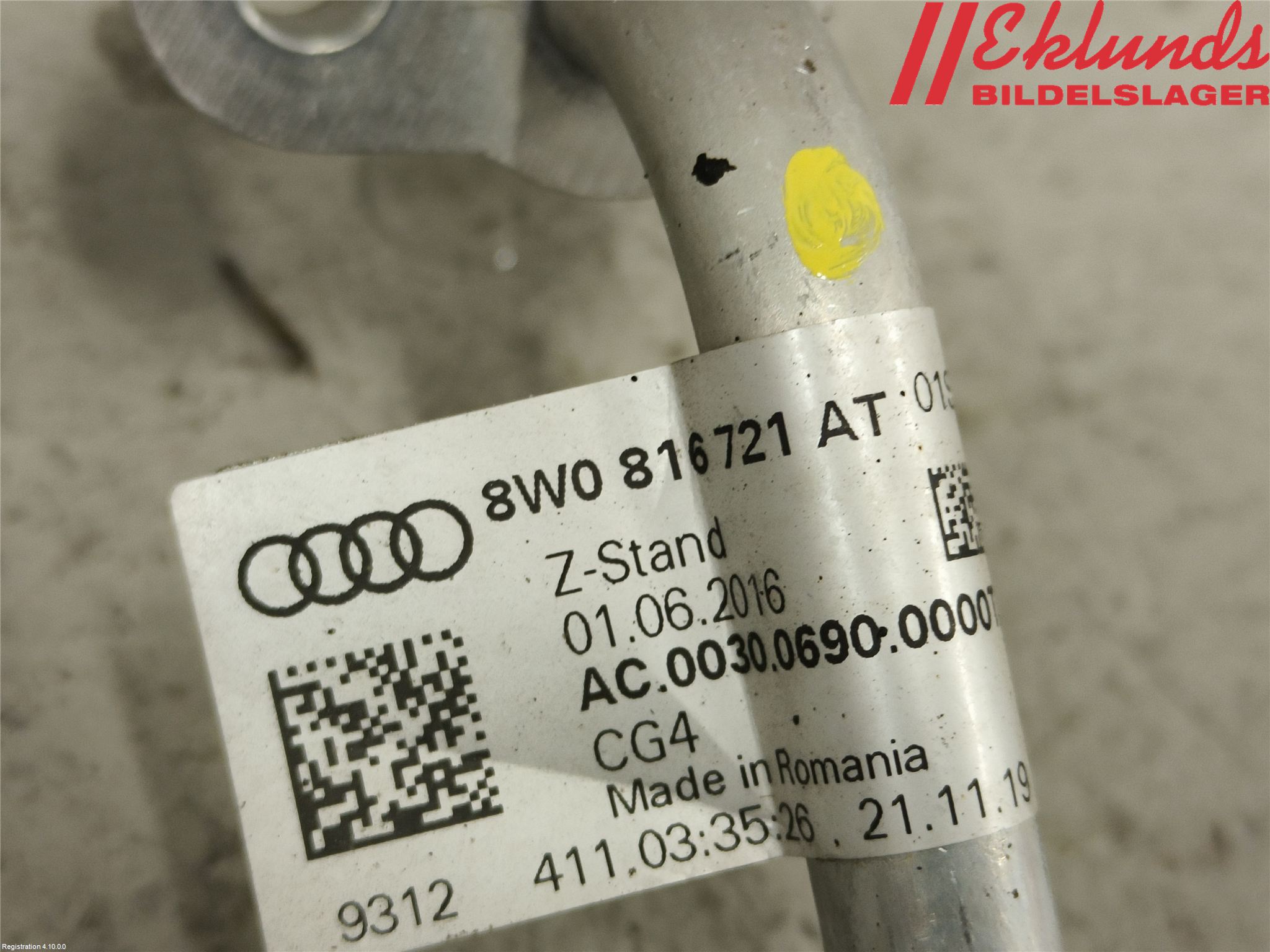 Audi A4/S4 B9 20- Ac Slang-Rör