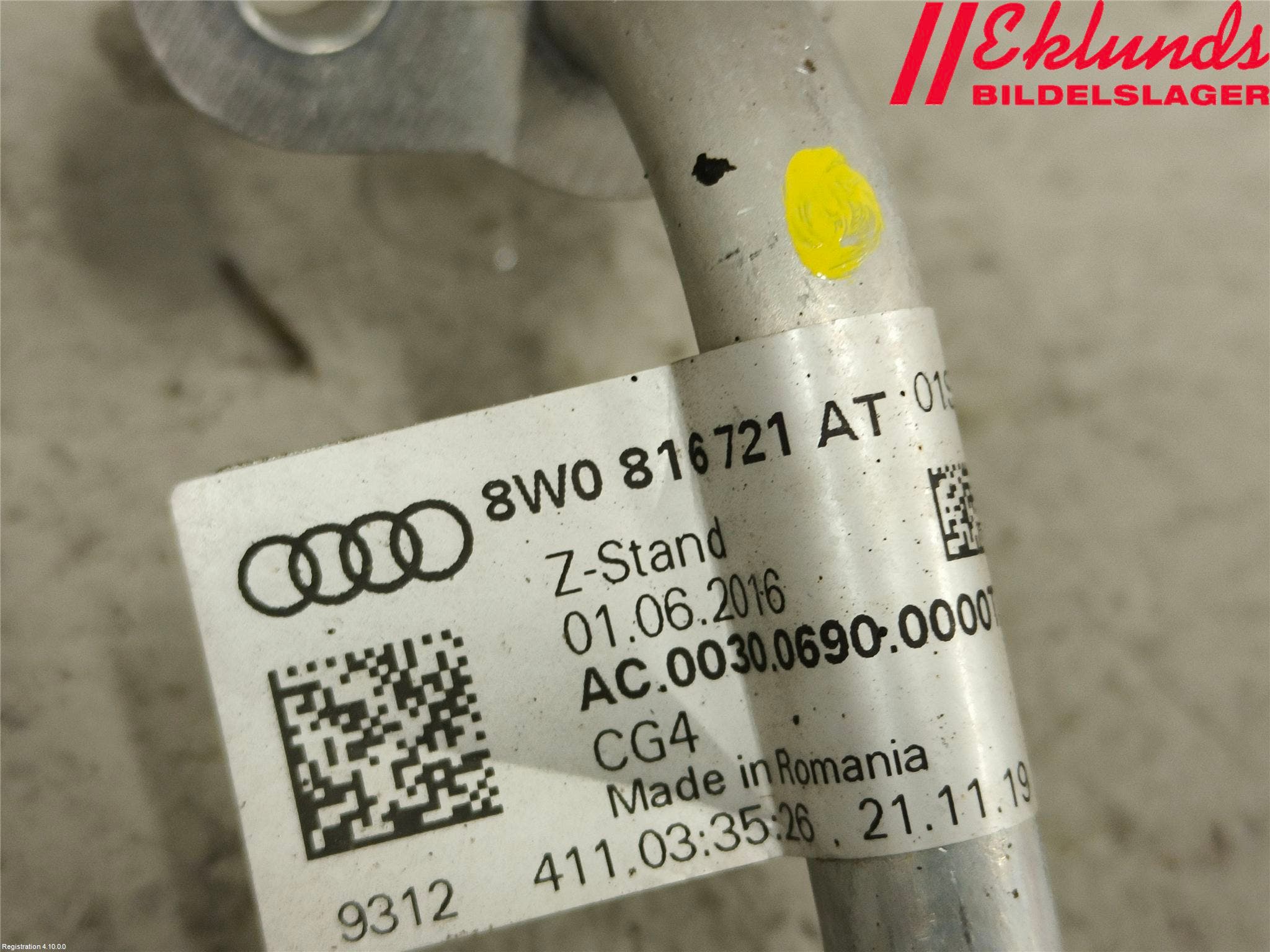 Audi A4/S4 B9 20- Ac Slang-Rör