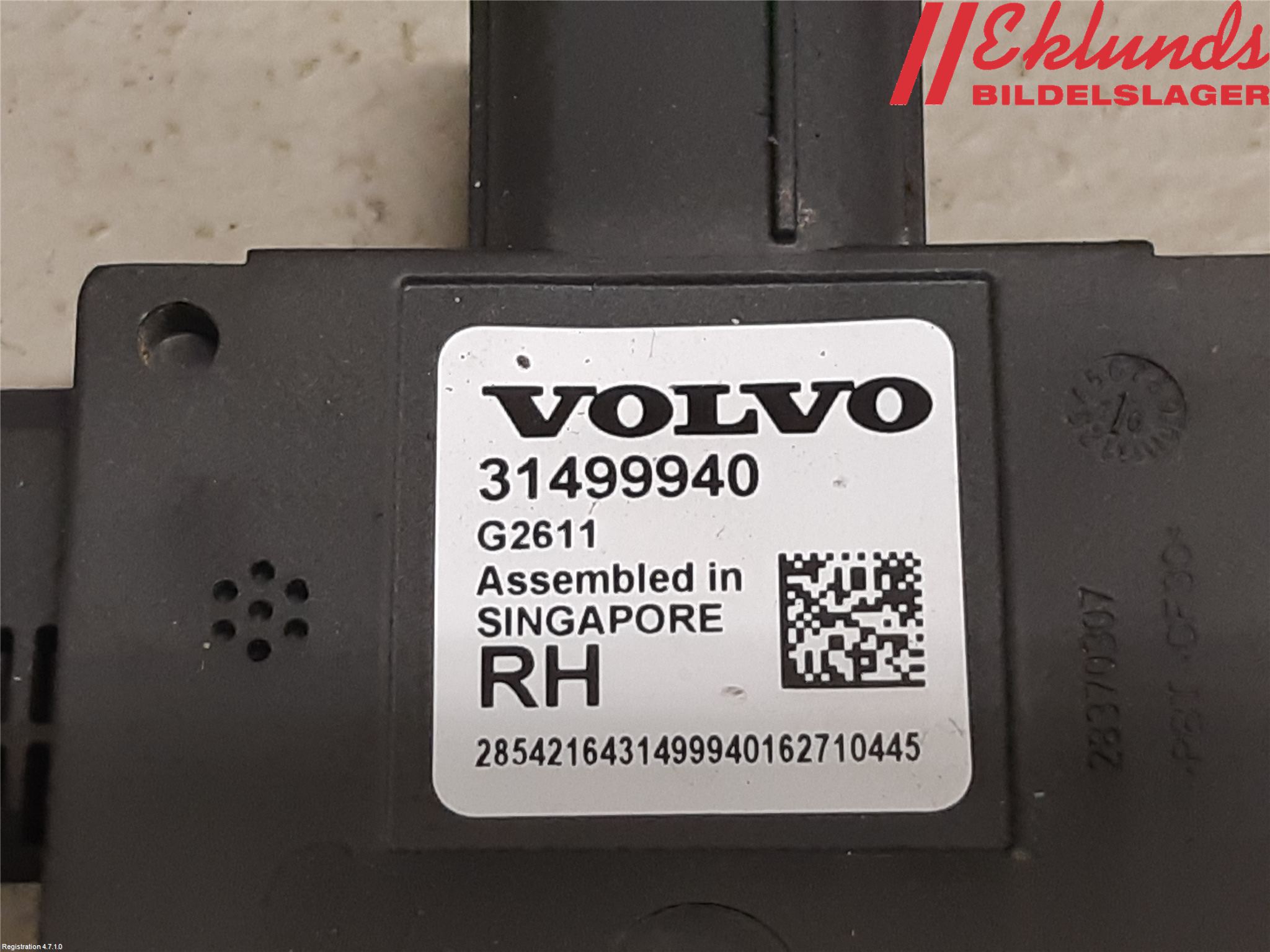 Volvo XC90/RECHARGE 16- Sensor Aktivt Kollisionsskydd