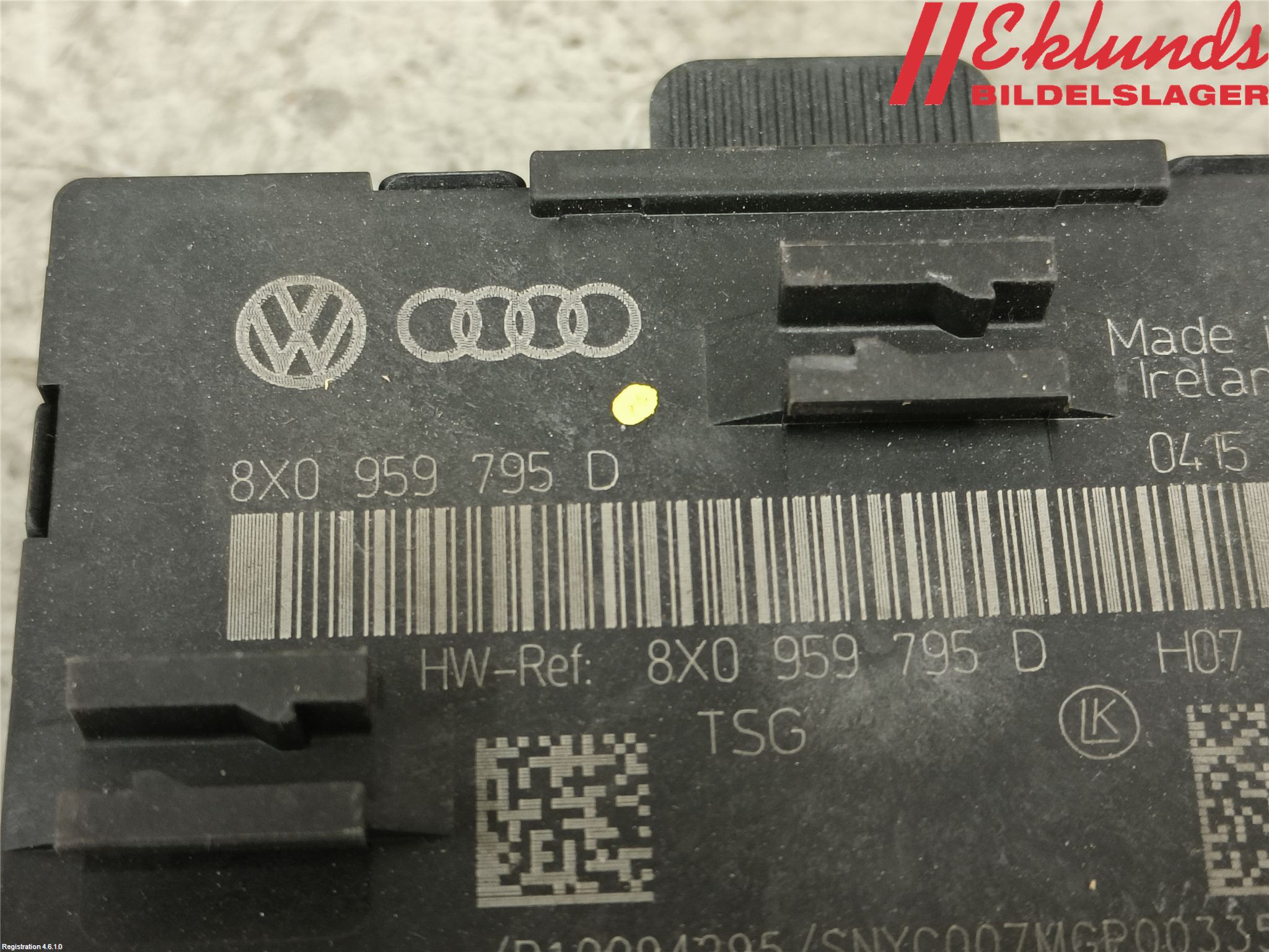 Audi A1/S1 11-18 Styrenhet Dörr