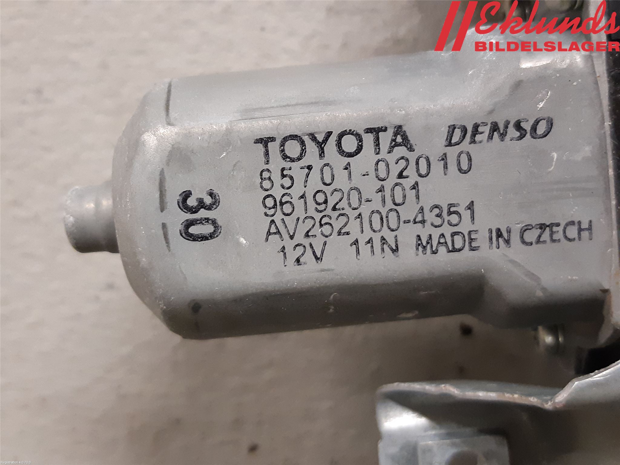 Toyota AURIS 10-12 Fönsterhiss El Kompl