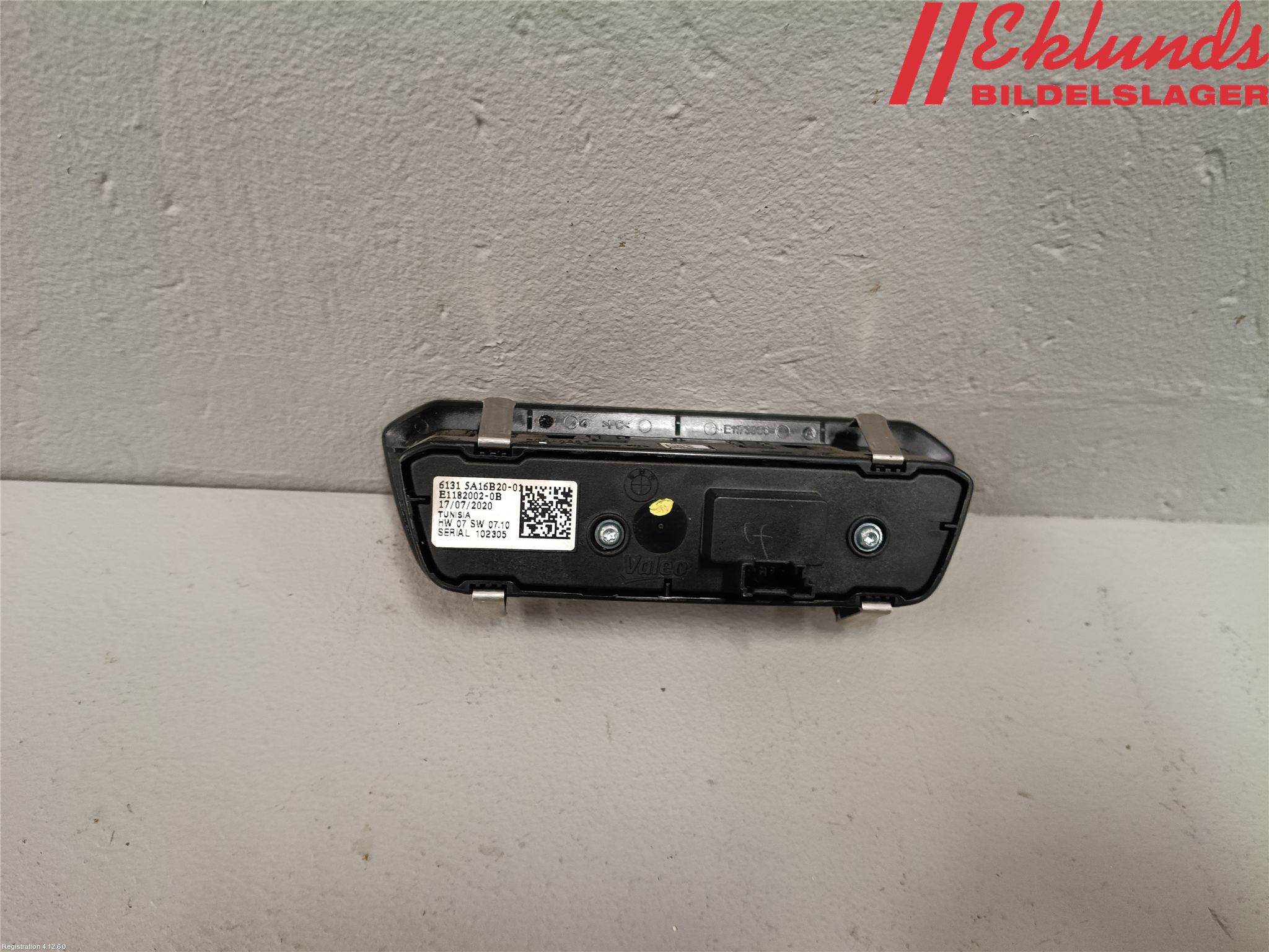 BMW 3 G20/G21/G80/G81 19- Strömställare Ljus
