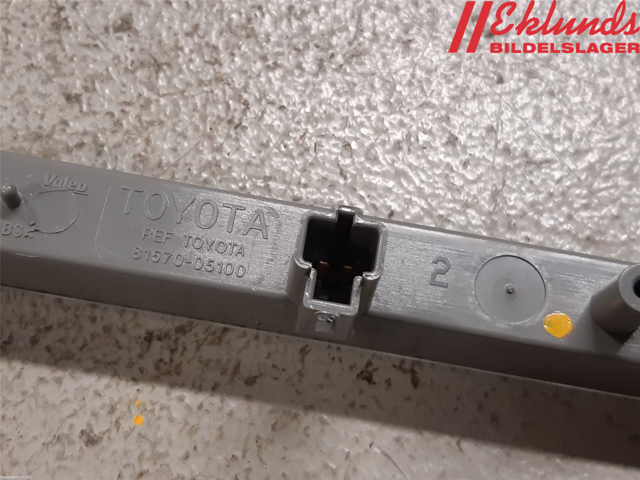 Toyota VERSO 09-18 Bromsljus Bakruta