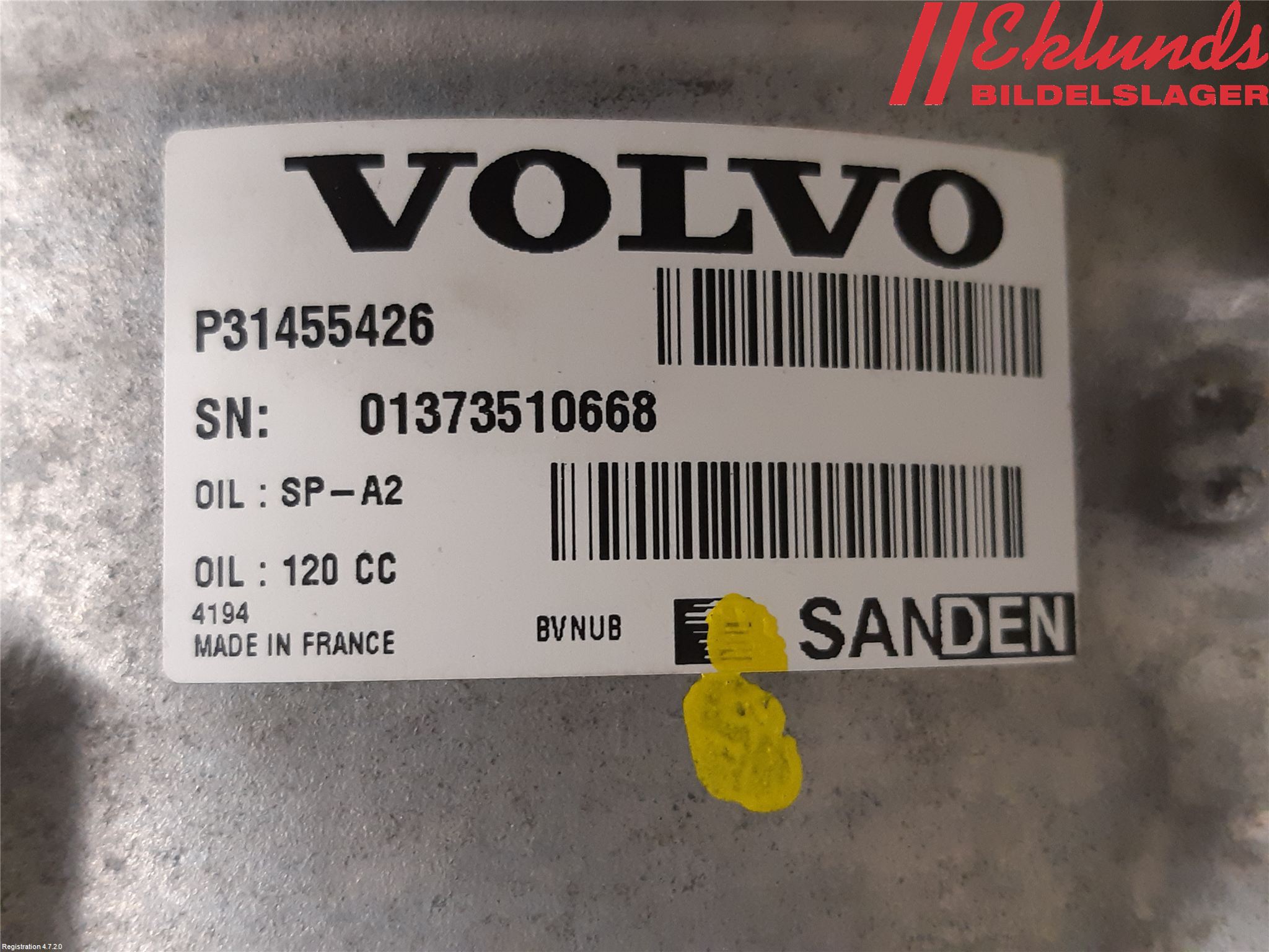 Volvo XC90/RECHARGE 16- Ac Kompressor