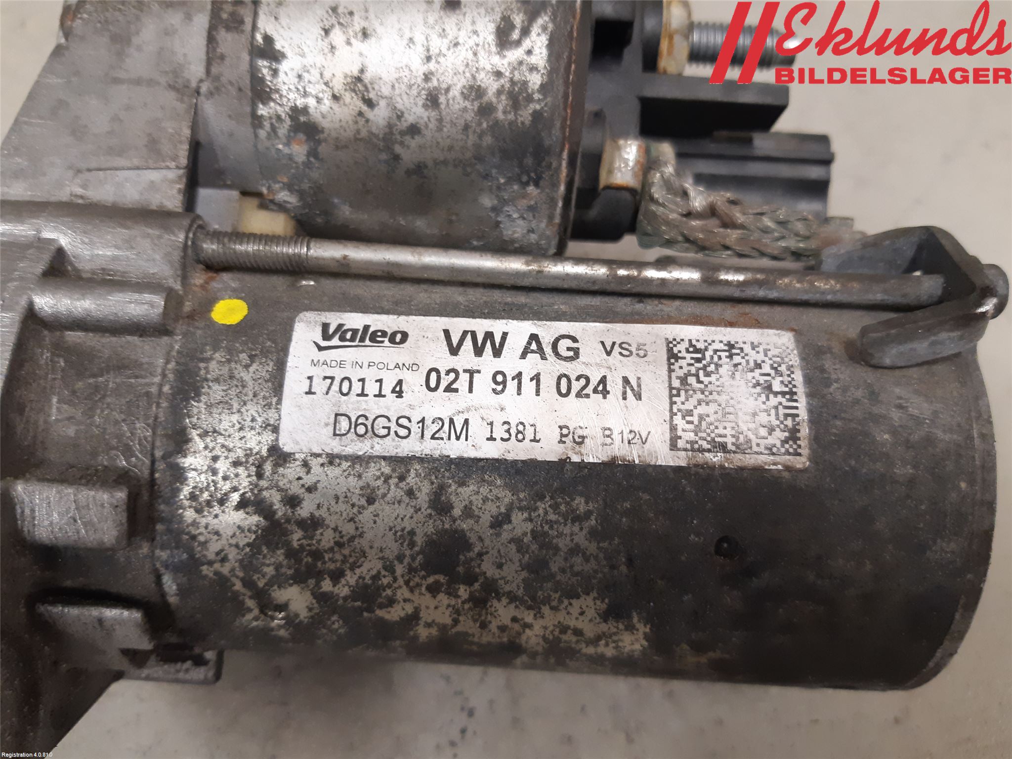 Volkswagen VW POLO 10-17 Startmotor