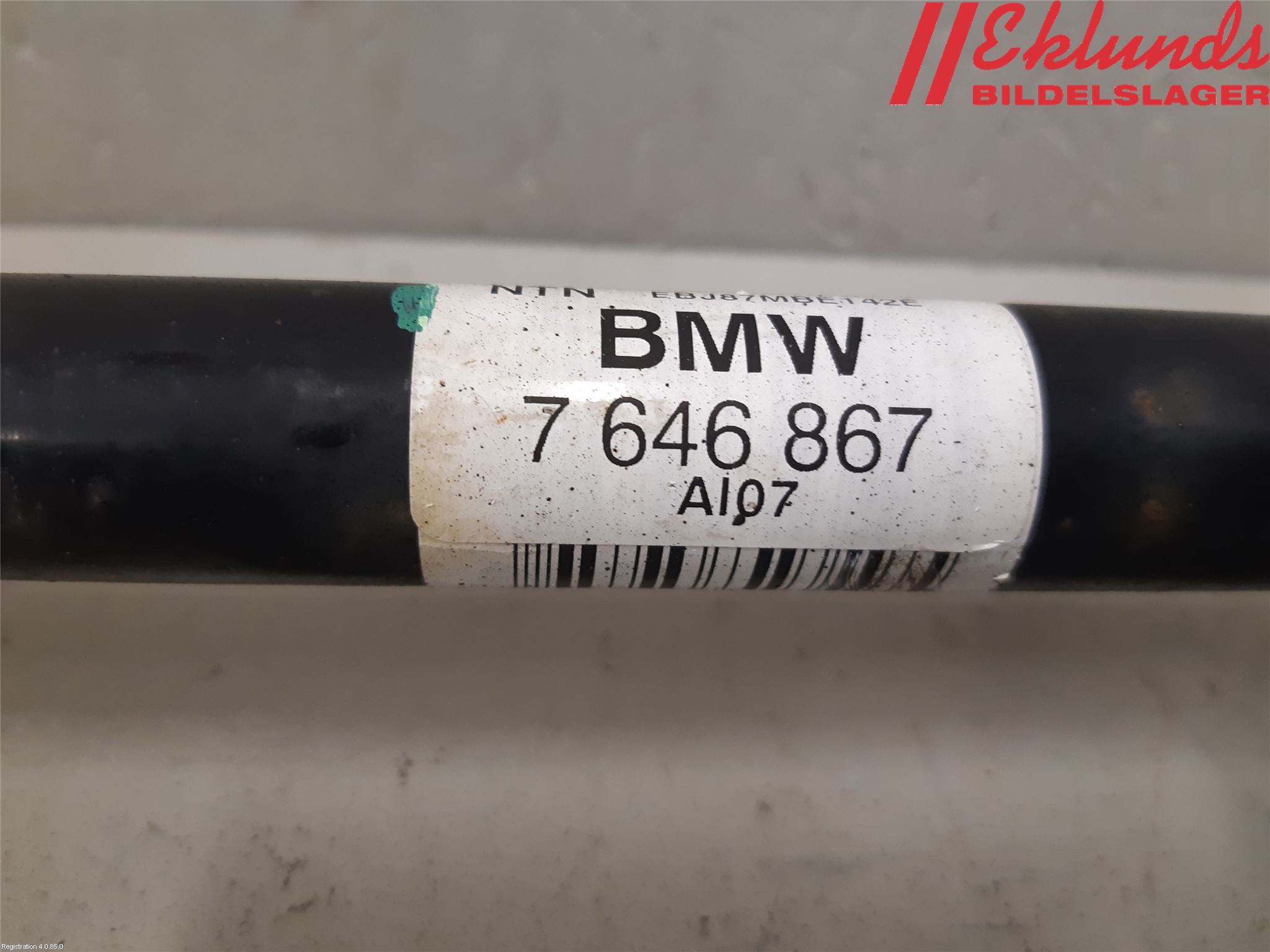 BMW X1 F48 15-22 Drivaxel Bak Vä-Hö