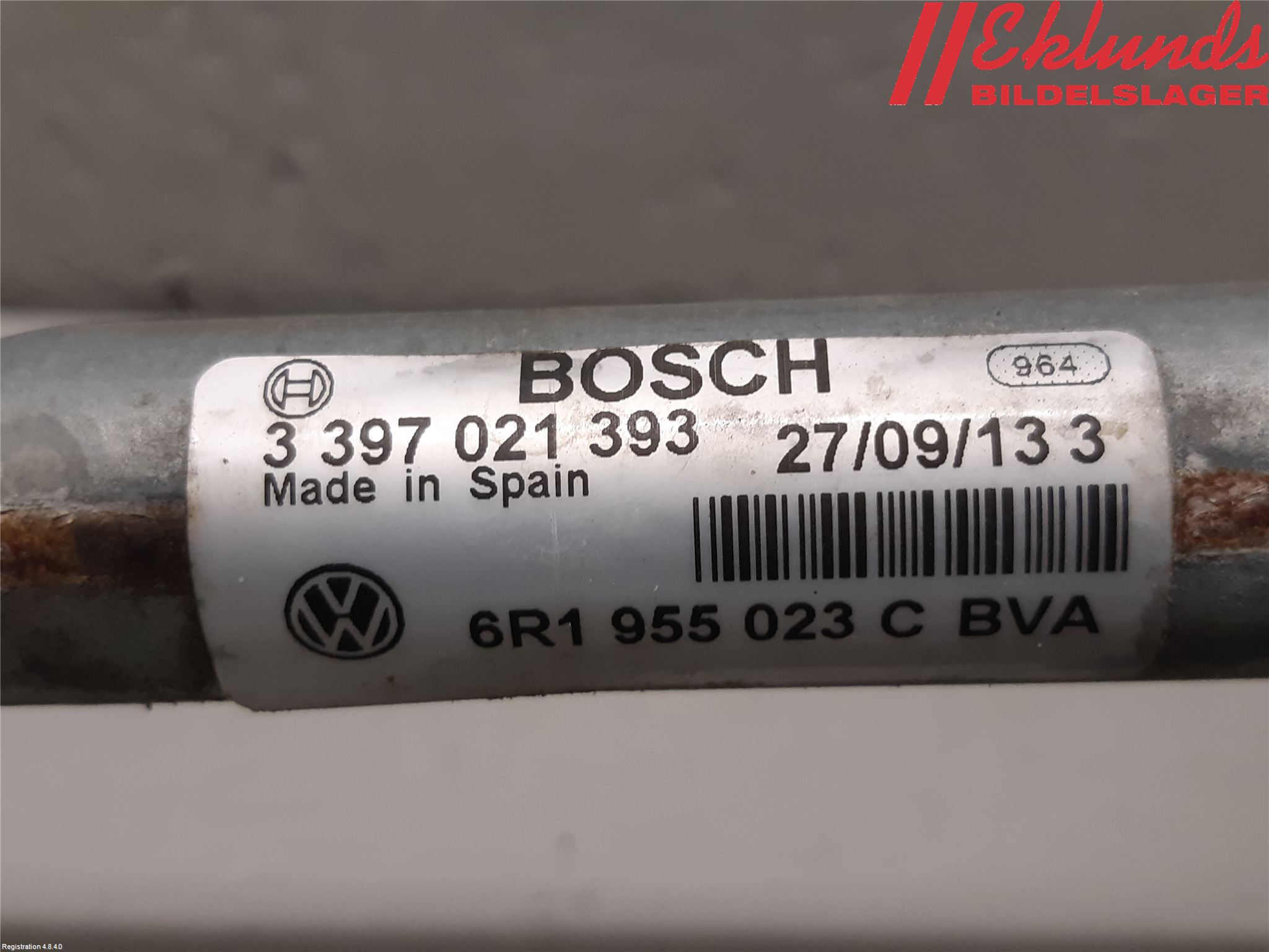 Volkswagen VW POLO 10-17 Torkarmekanism Vindruta