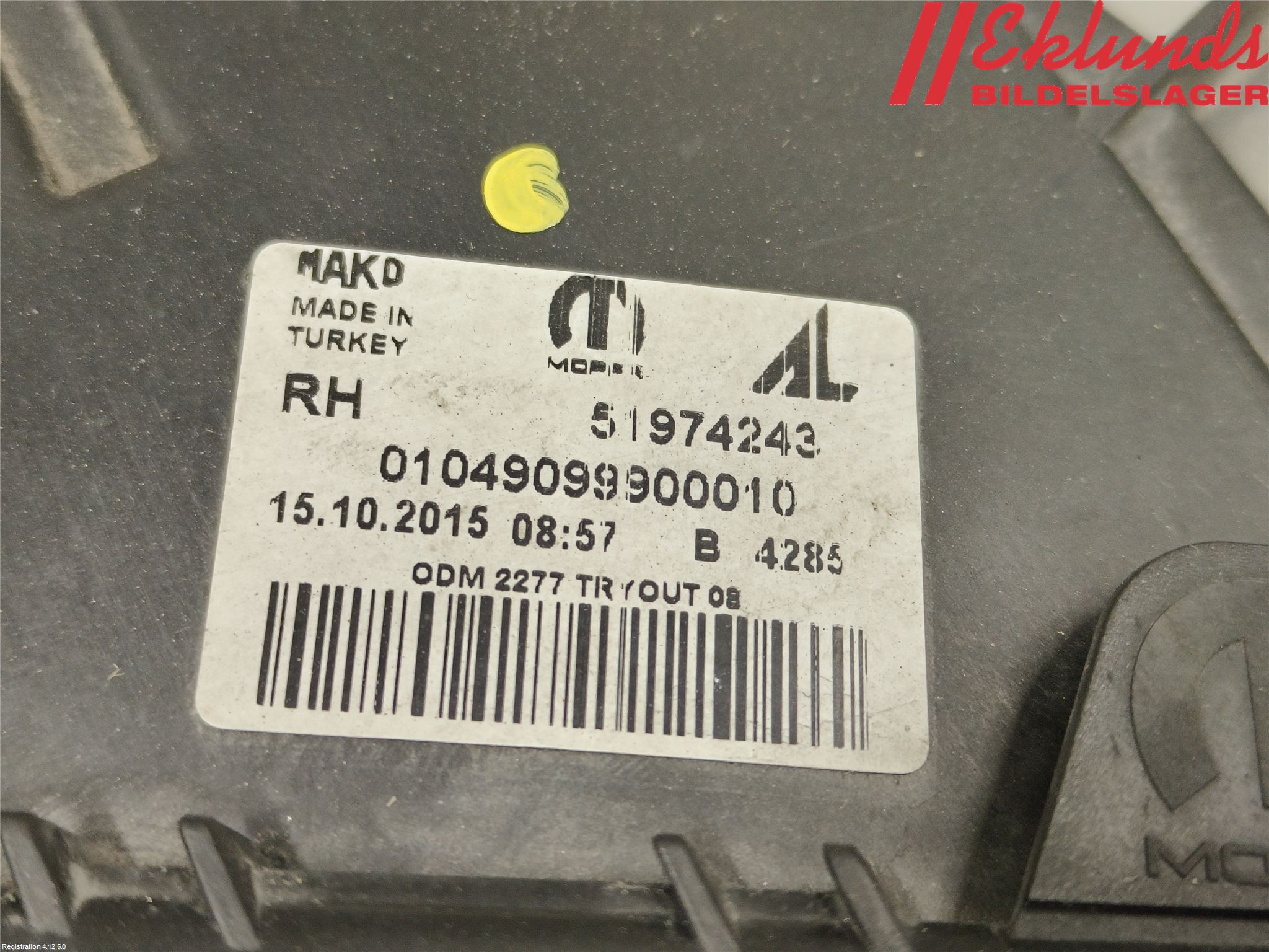 Fiat DOBLO CARGO Strålkastare Höger