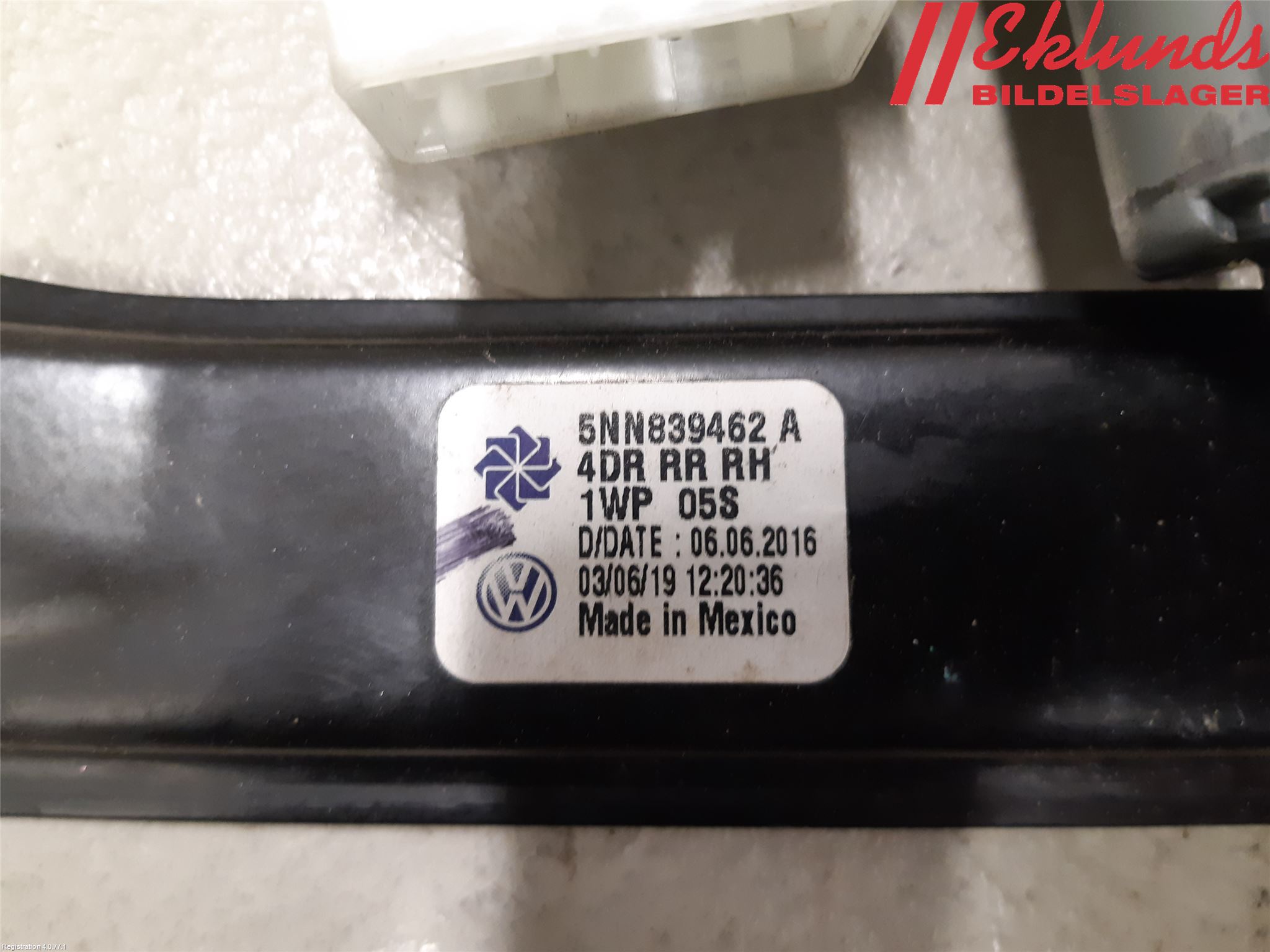 Volkswagen VW TIGUAN 16-24 Fönsterhiss El Kompl