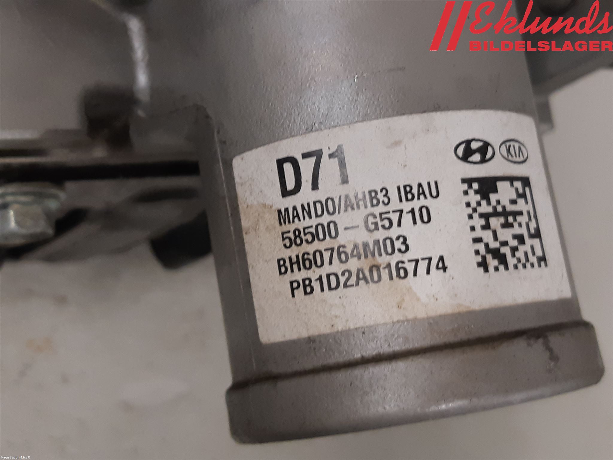 Kia NIRO (DE) 17-22 Broms Huvudcylinder