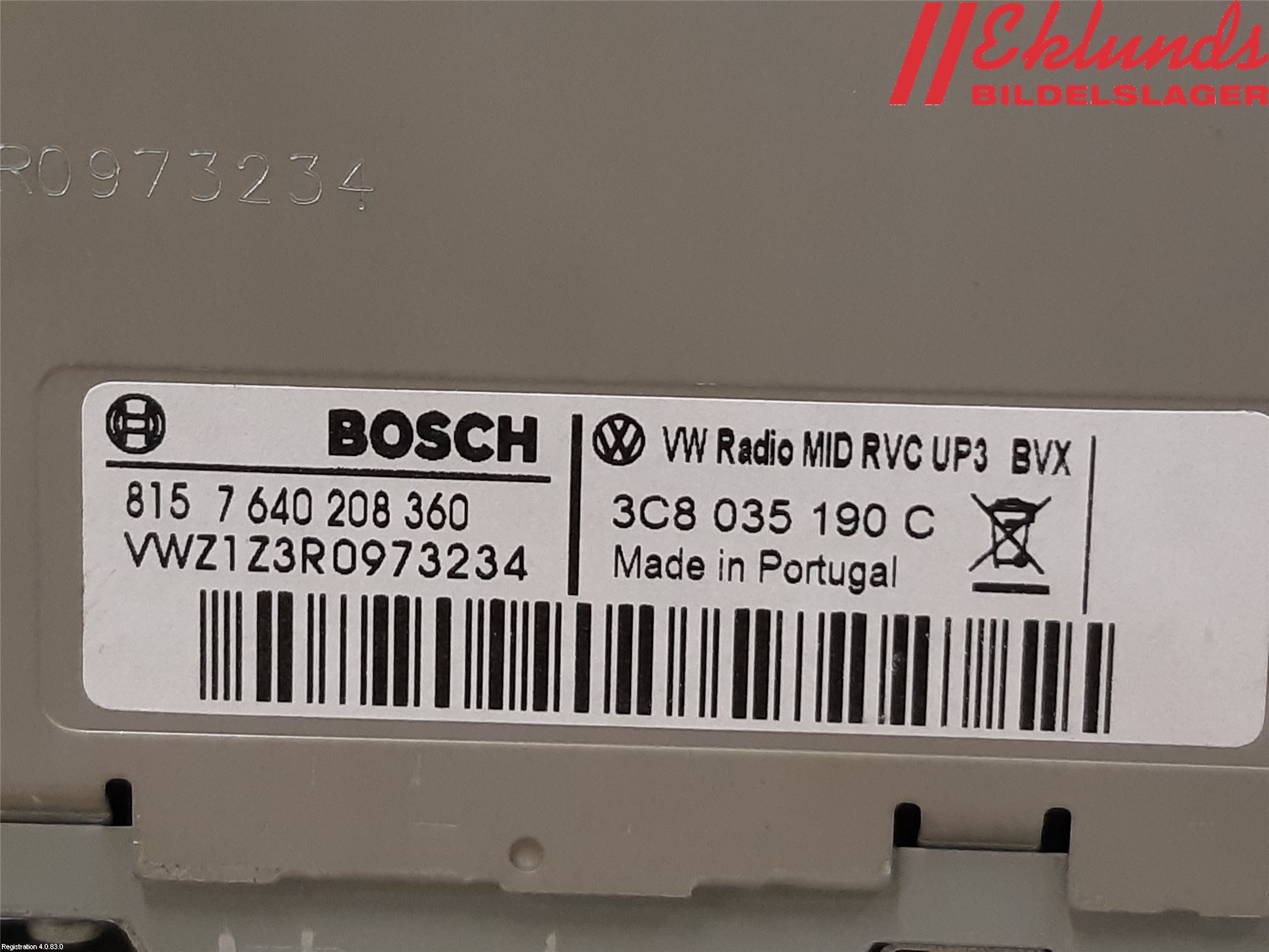 Volkswagen VW SHARAN 11- Cd Radio - Multimediapanel