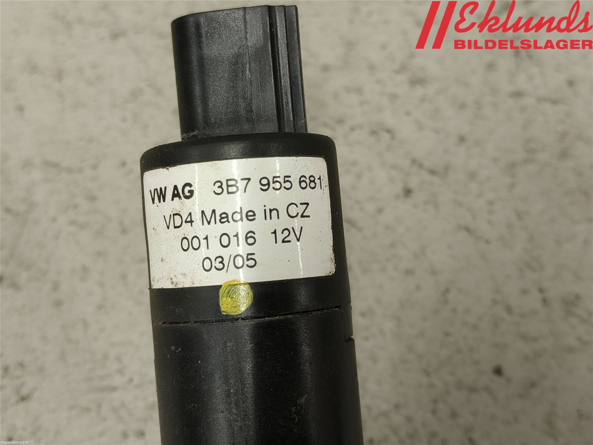Volkswagen VW GOLF V 04-09 Spolarpump Högtryck