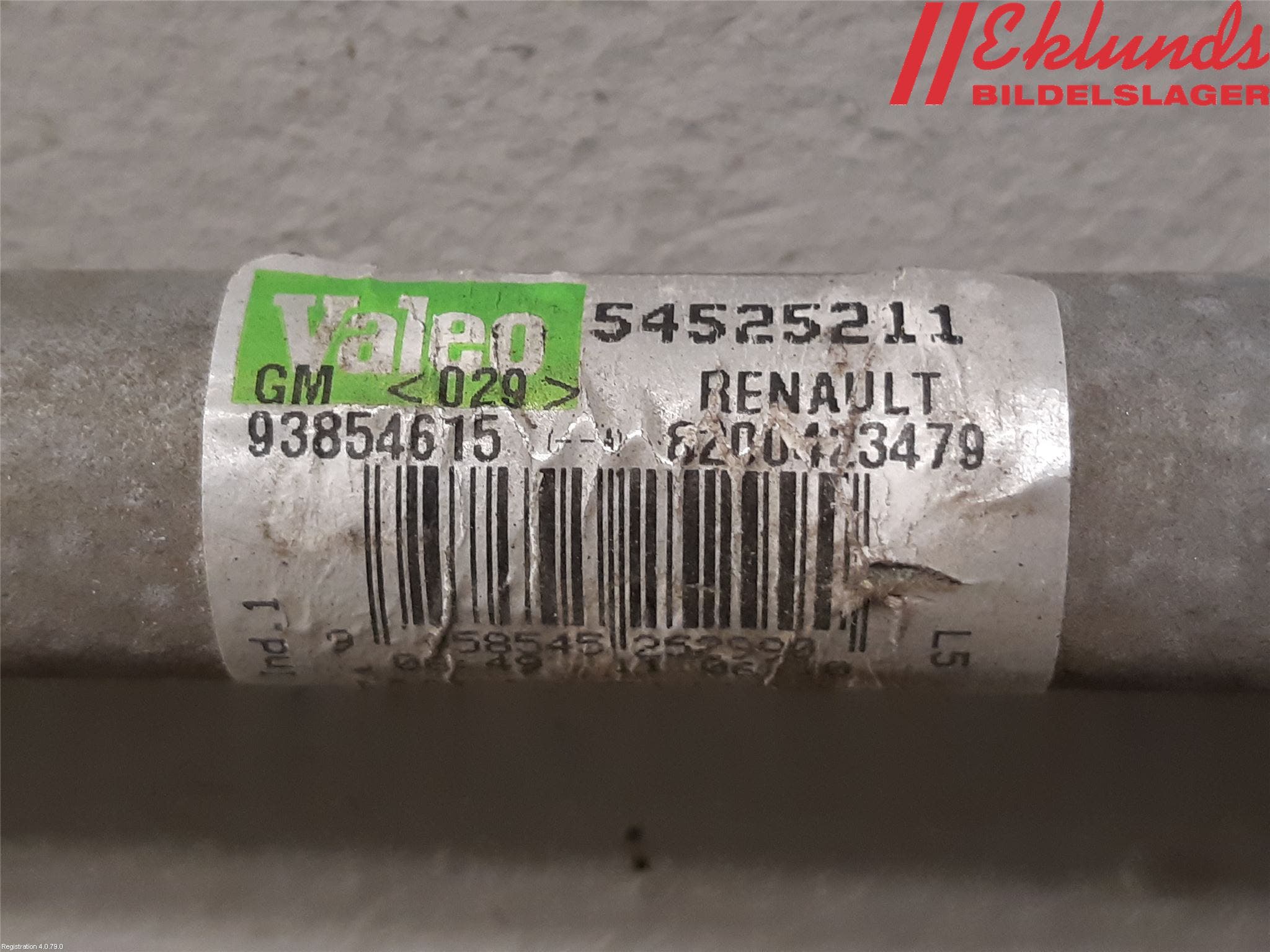 Opel VIVARO 01-14 Torkarmekanism Vindruta