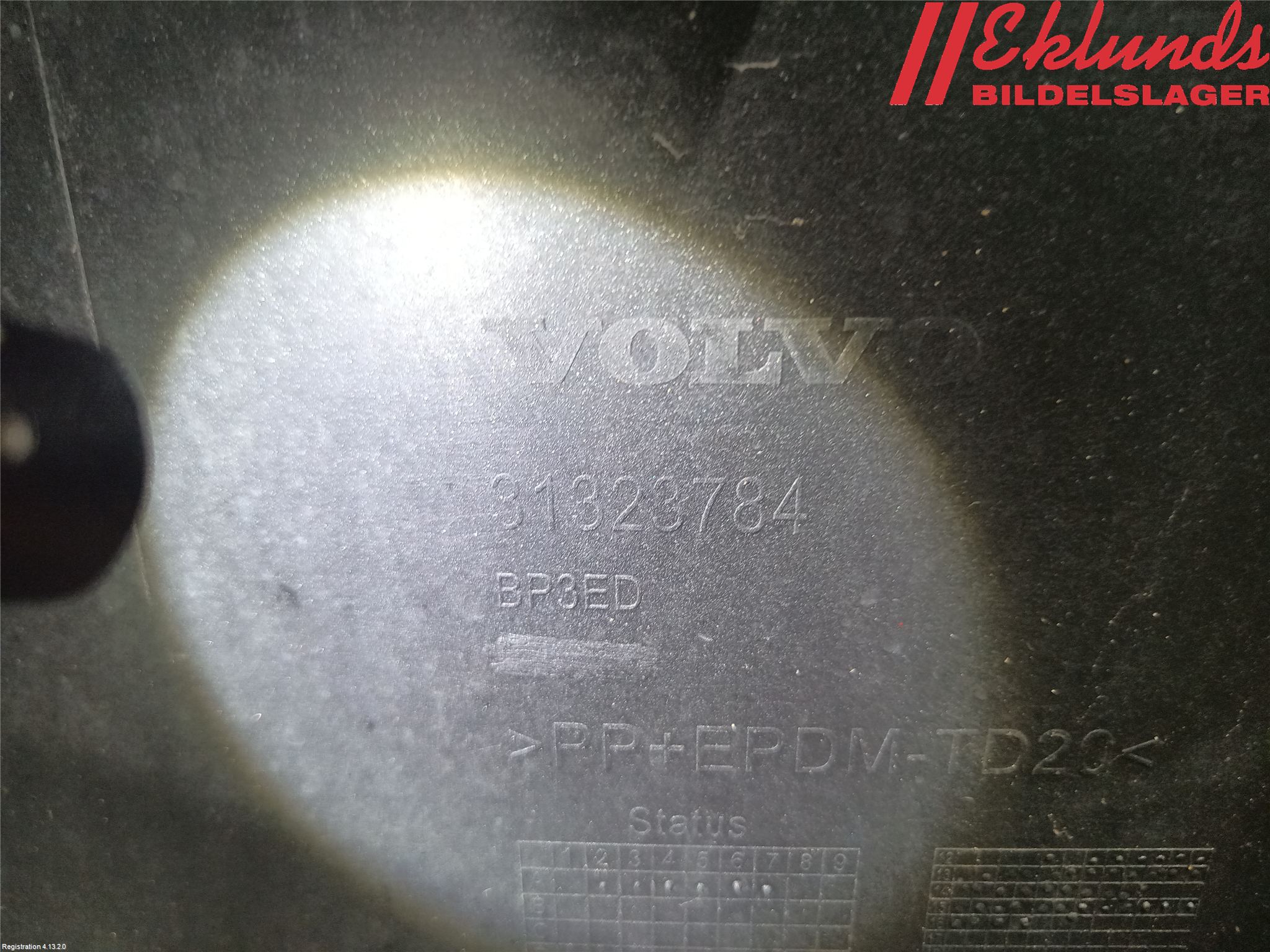 Volvo S80 07-13 Stötfångarbeklädnad Bak