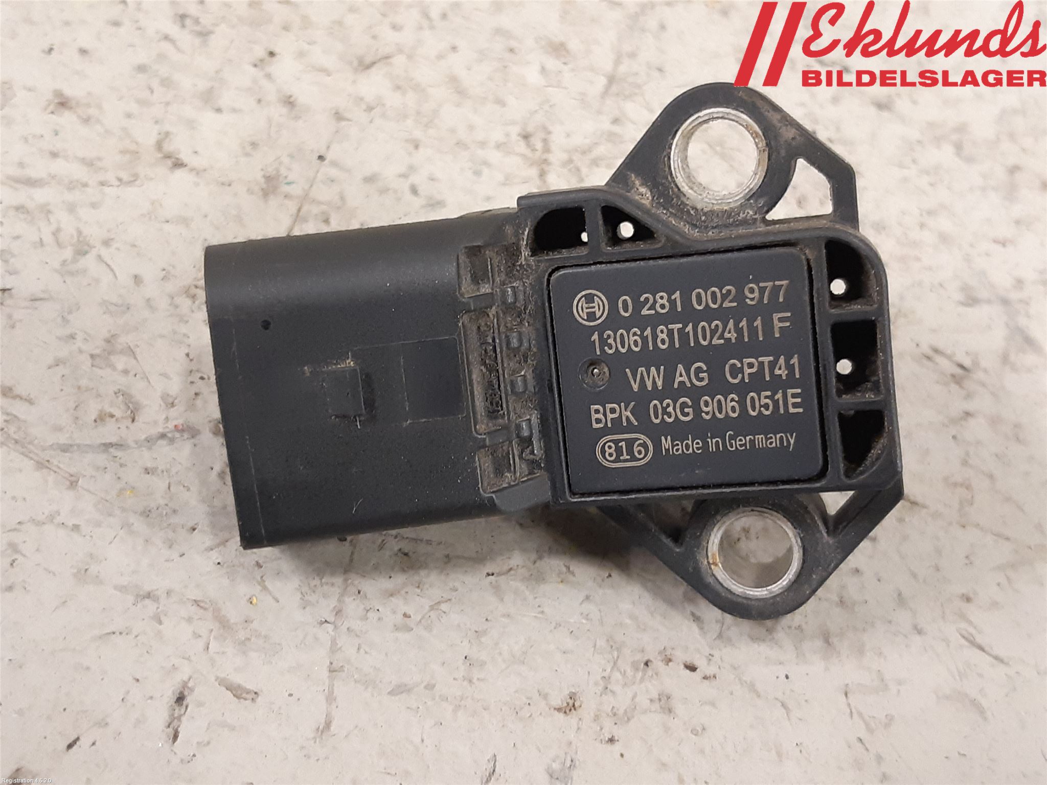 Audi A6/S6 4G 11-18 Givare Laddluftstryck