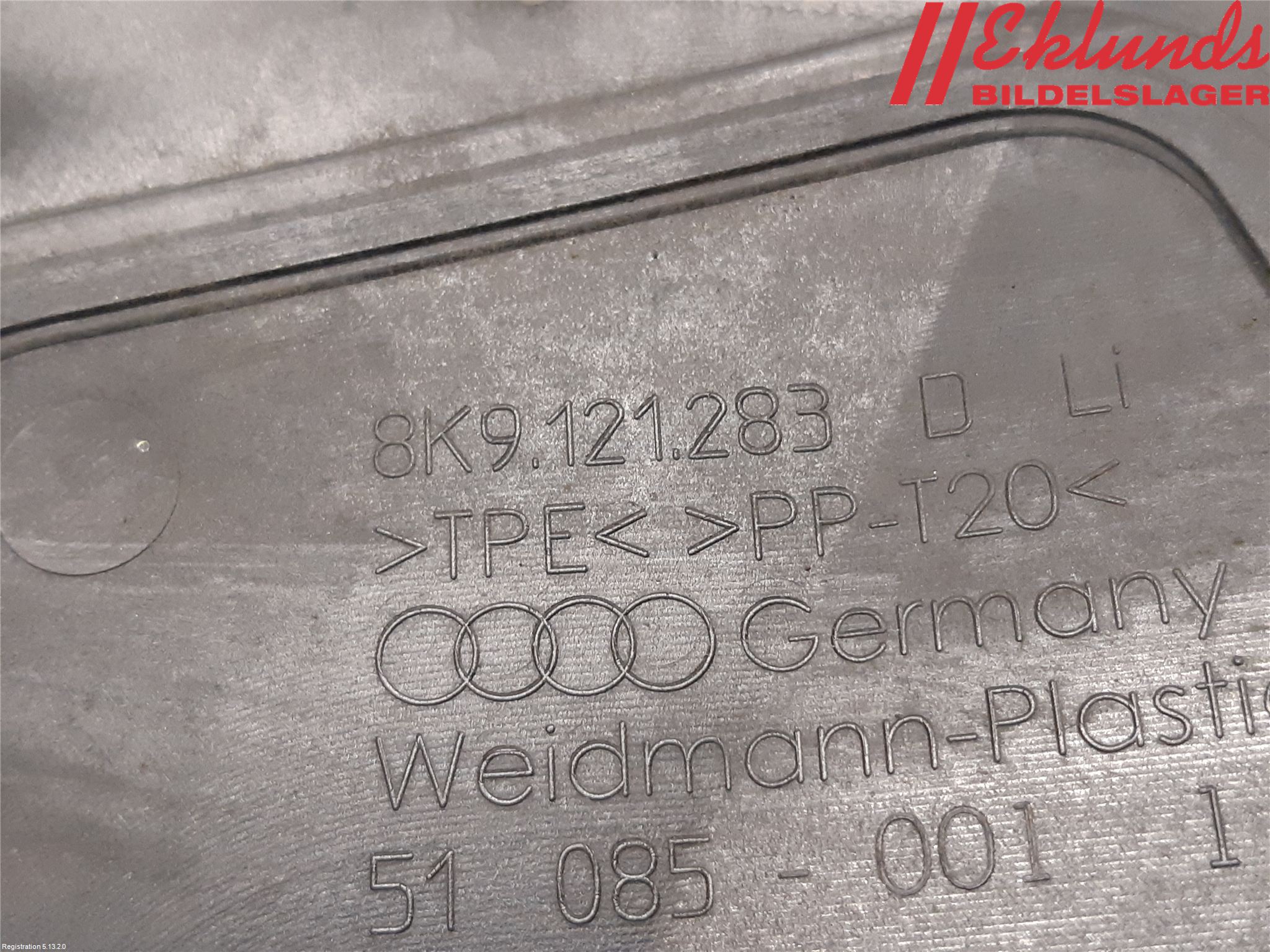 Audi A4 ALLROAD 09-16 Deflektor Plåt-Plast Kylning
