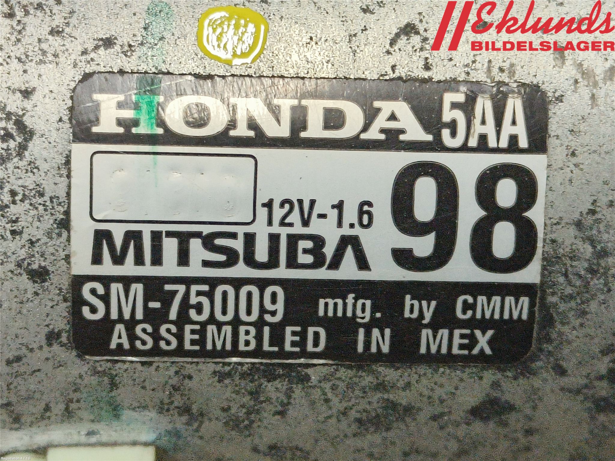Honda CIVIC 17-22 Startmotor