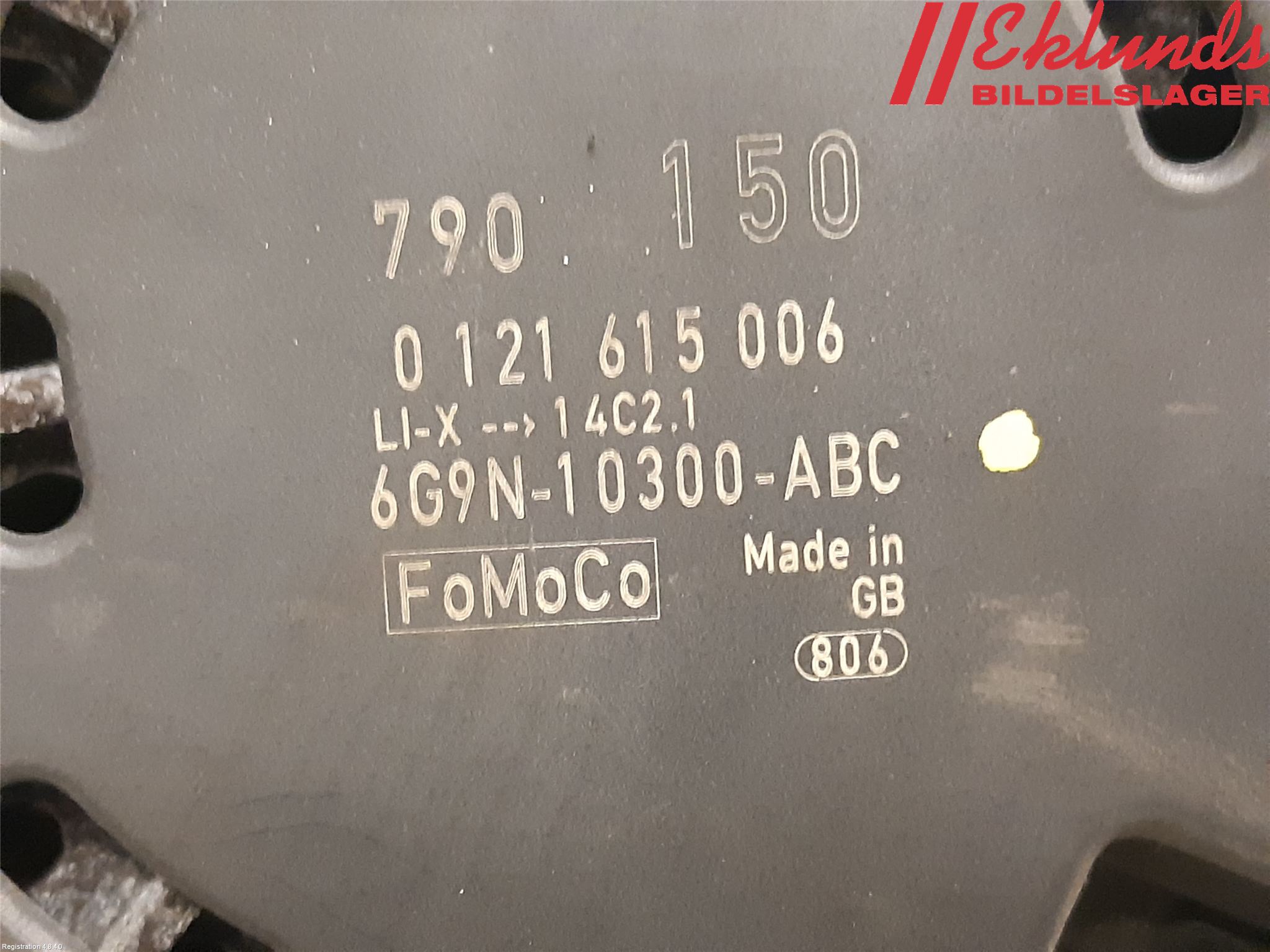 Volvo V70 08-13 Generator