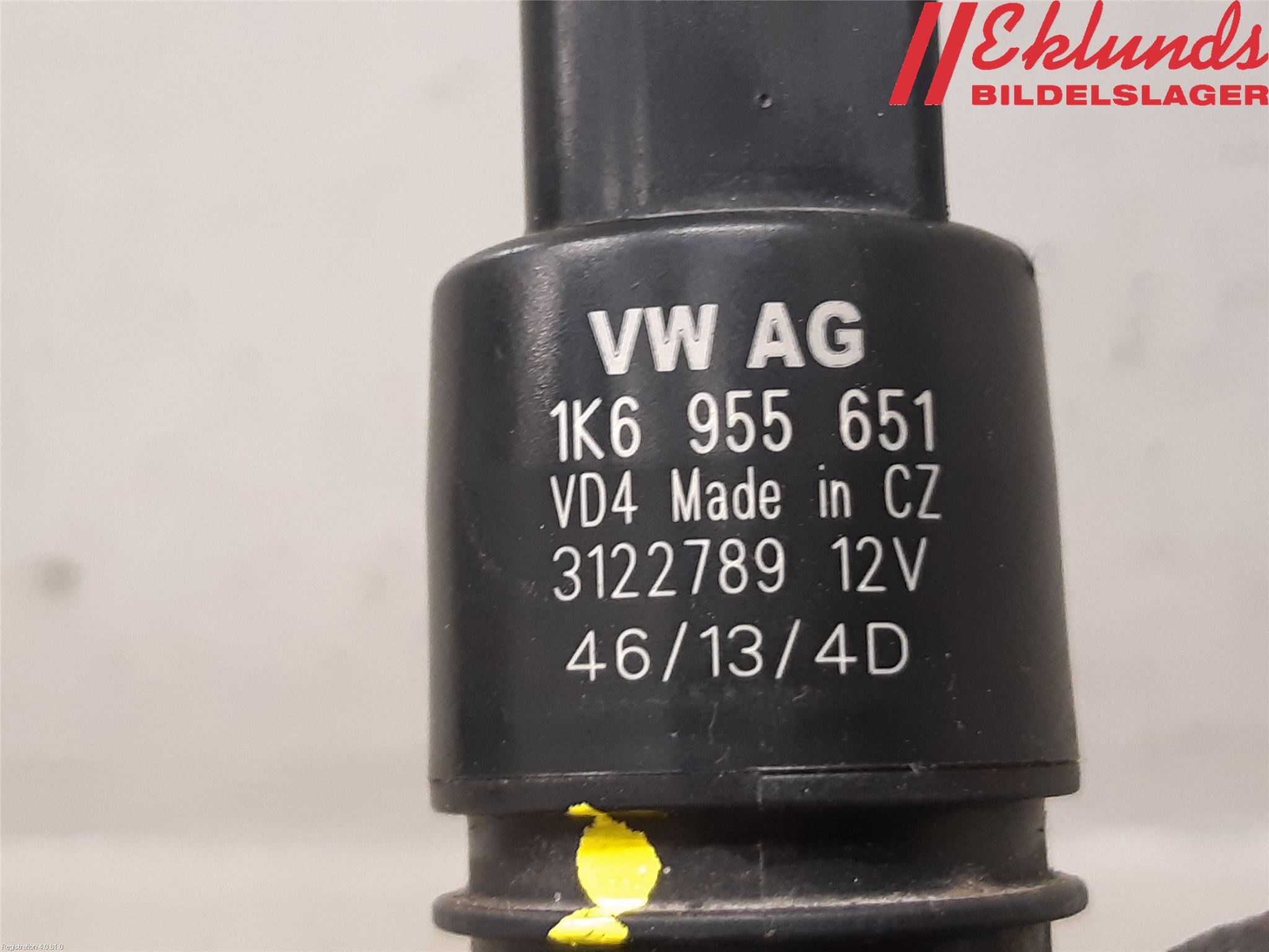 Volkswagen VW TOUAREG 7P 11-18 Spolarpump Vindruta