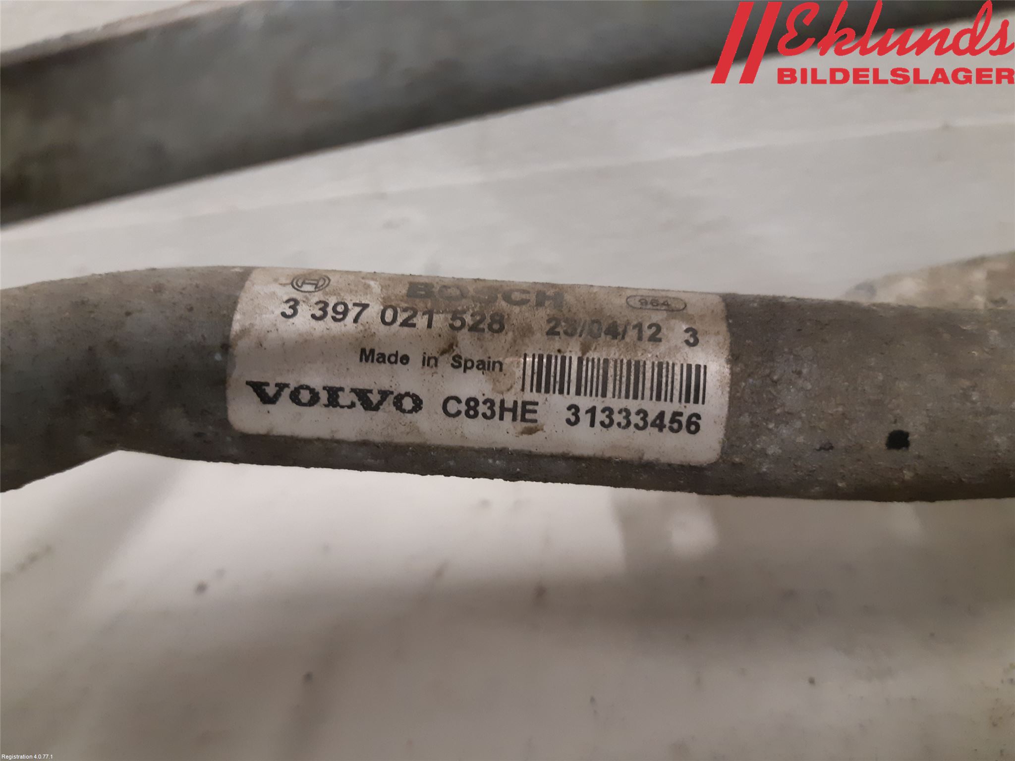 Volvo V70 08-13 Torkarmekanism Vindruta