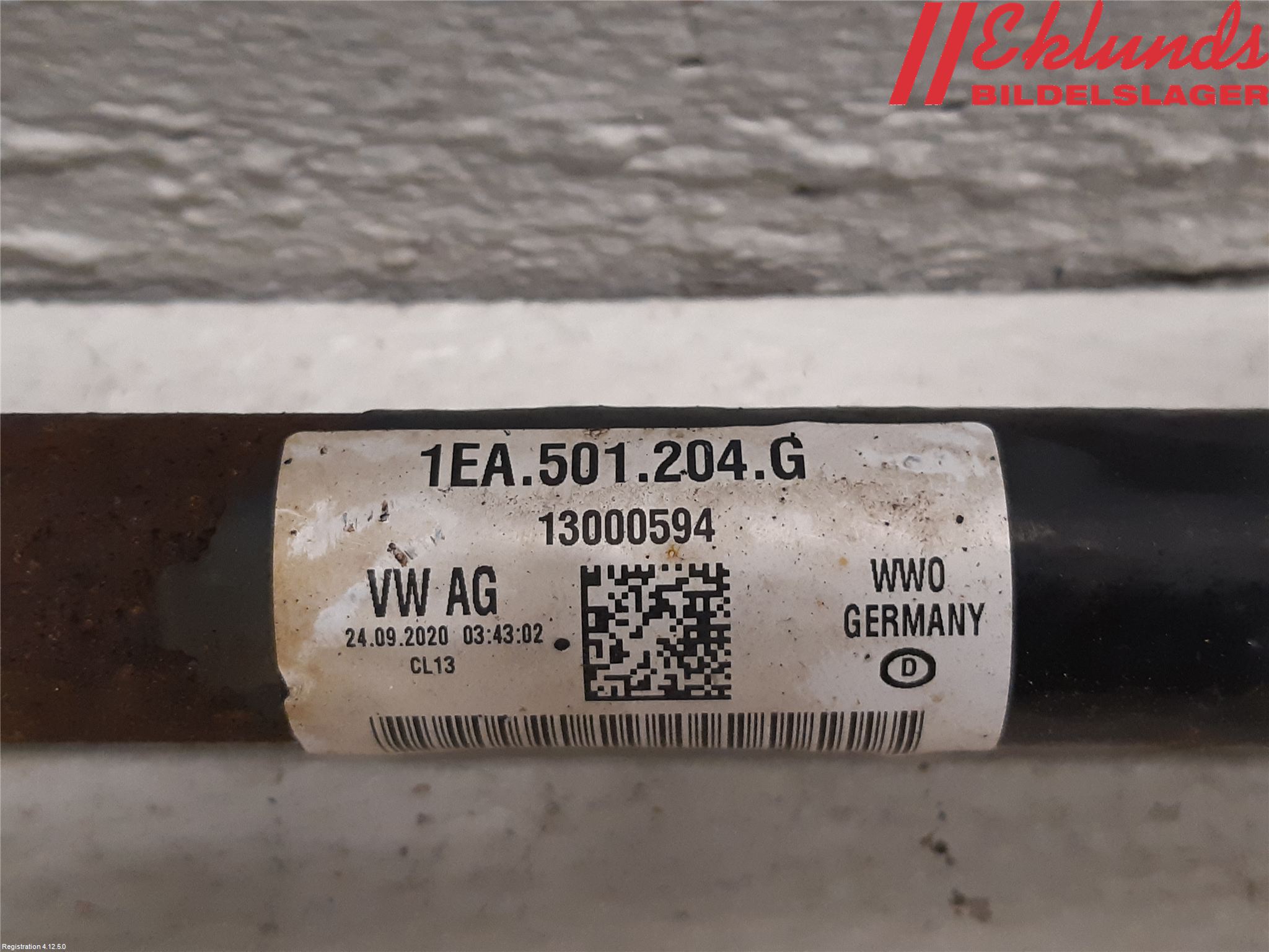 Volkswagen VW ID.3 21- Drivaxel Bak Höger