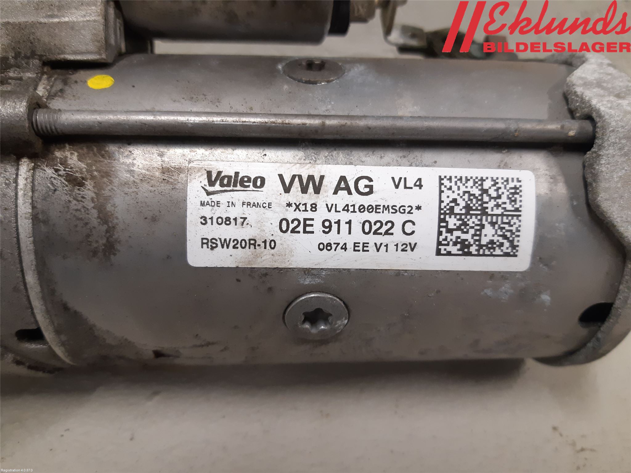 Volkswagen VW PASSAT 15-19 Startmotor Diesel