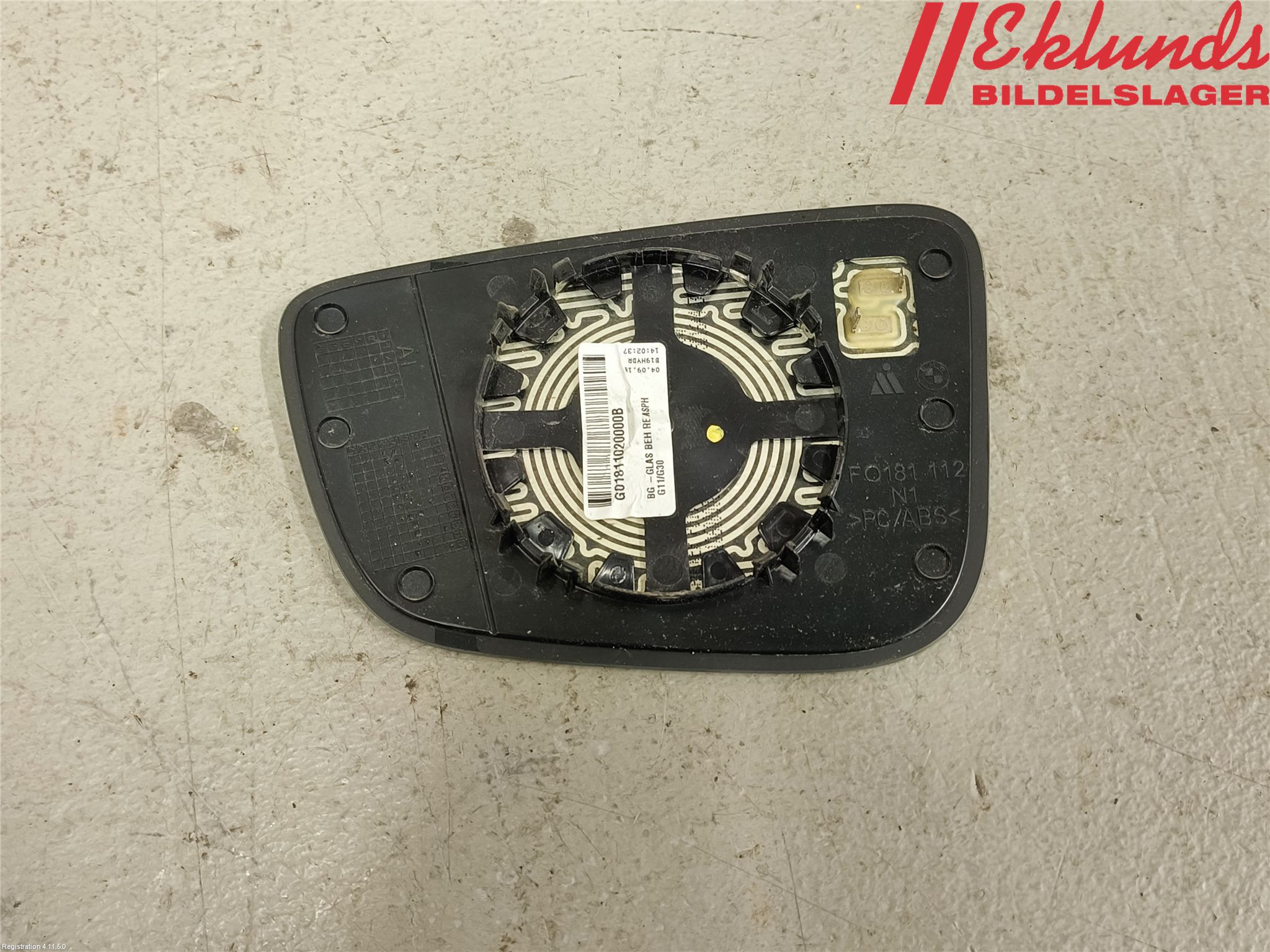 BMW 5 G30/G31/F90 17-23 Spegelglas Hö
