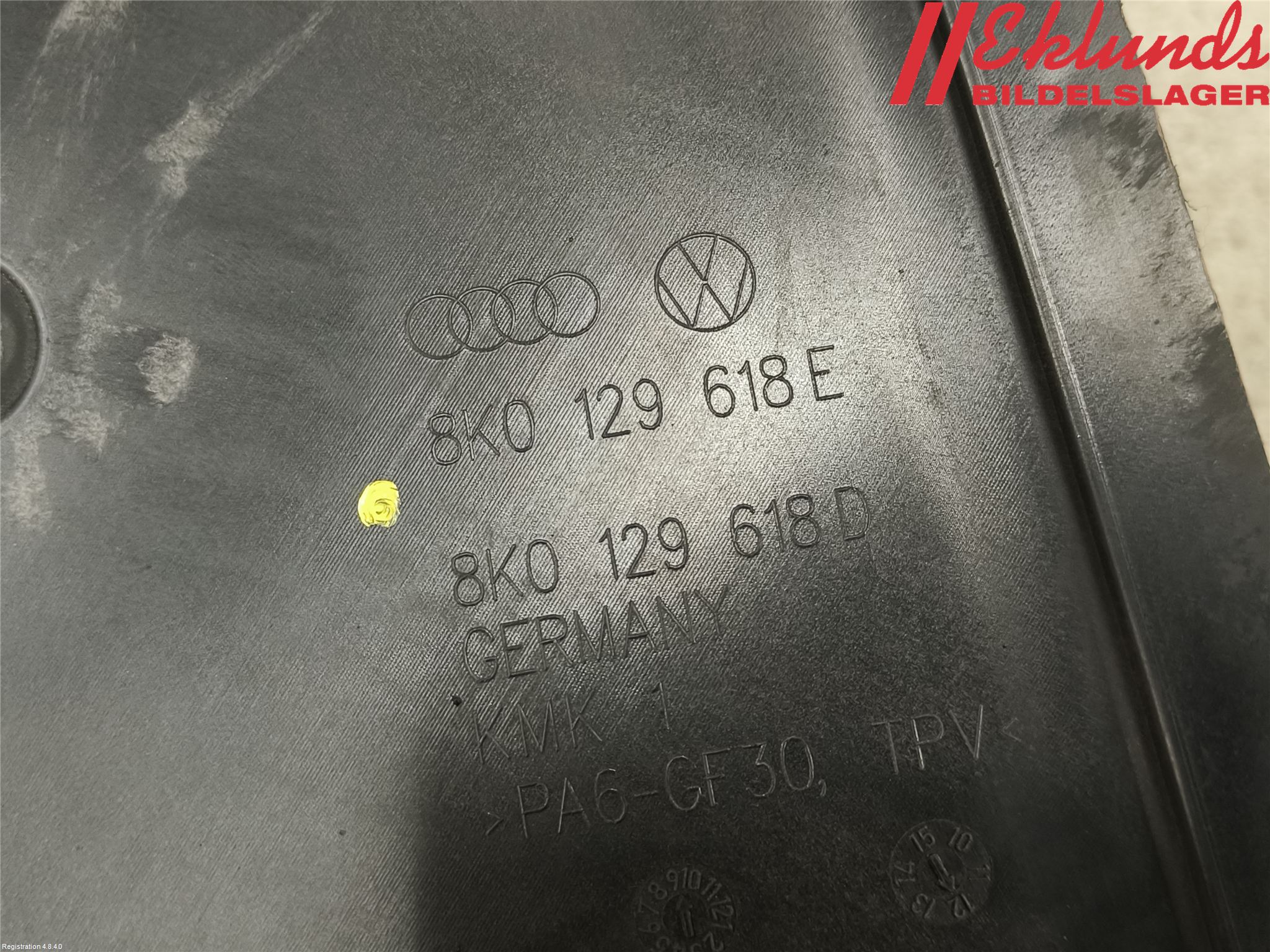 Audi A4 12-15 Deflektor Plåt-Plast Kylning