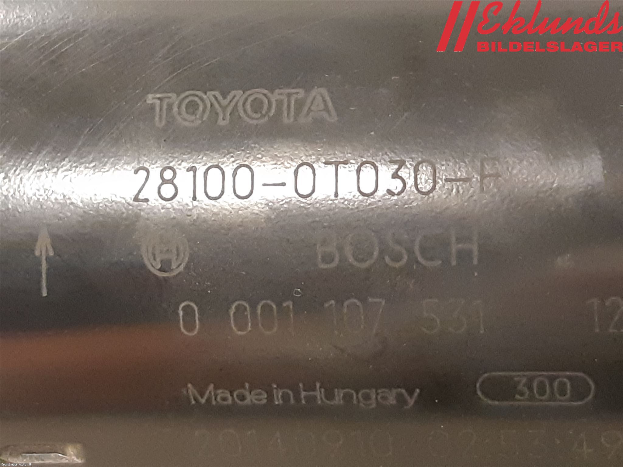 Toyota AVENSIS 09-15 Startmotor