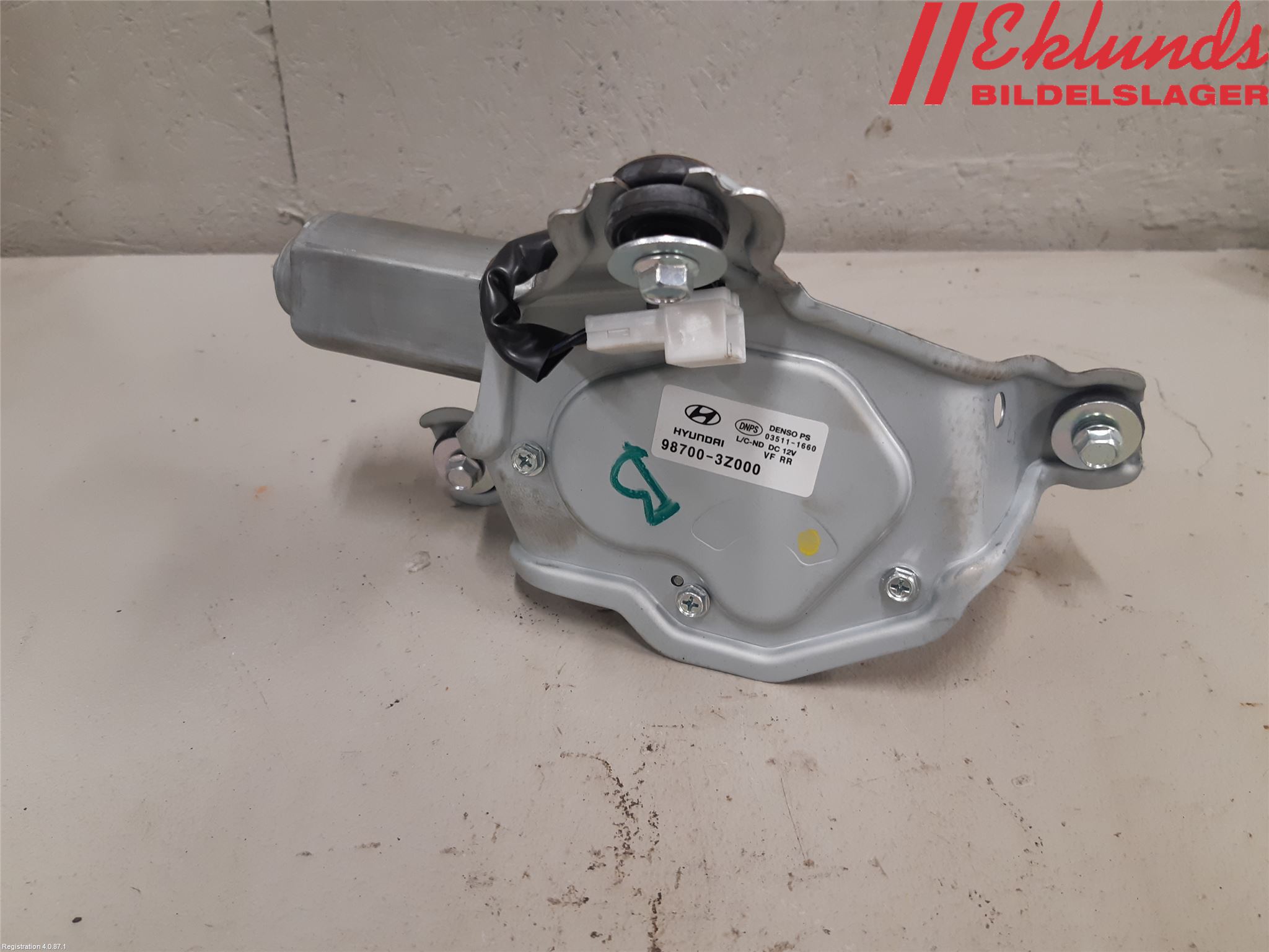 Hyundai i40 08-15 Torkarmotor Baklucka