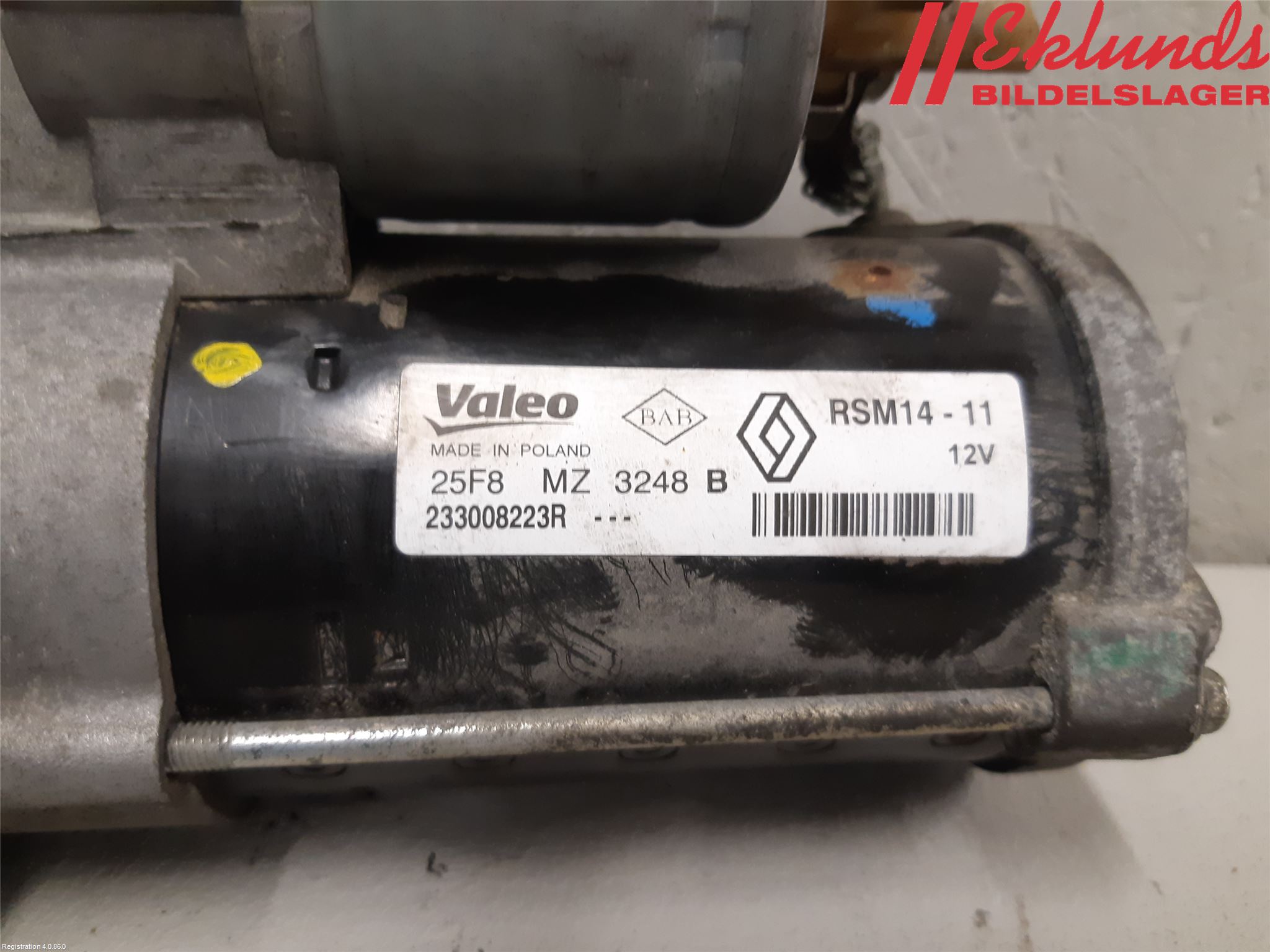 Renault KANGOO II 15-21 Startmotor Diesel