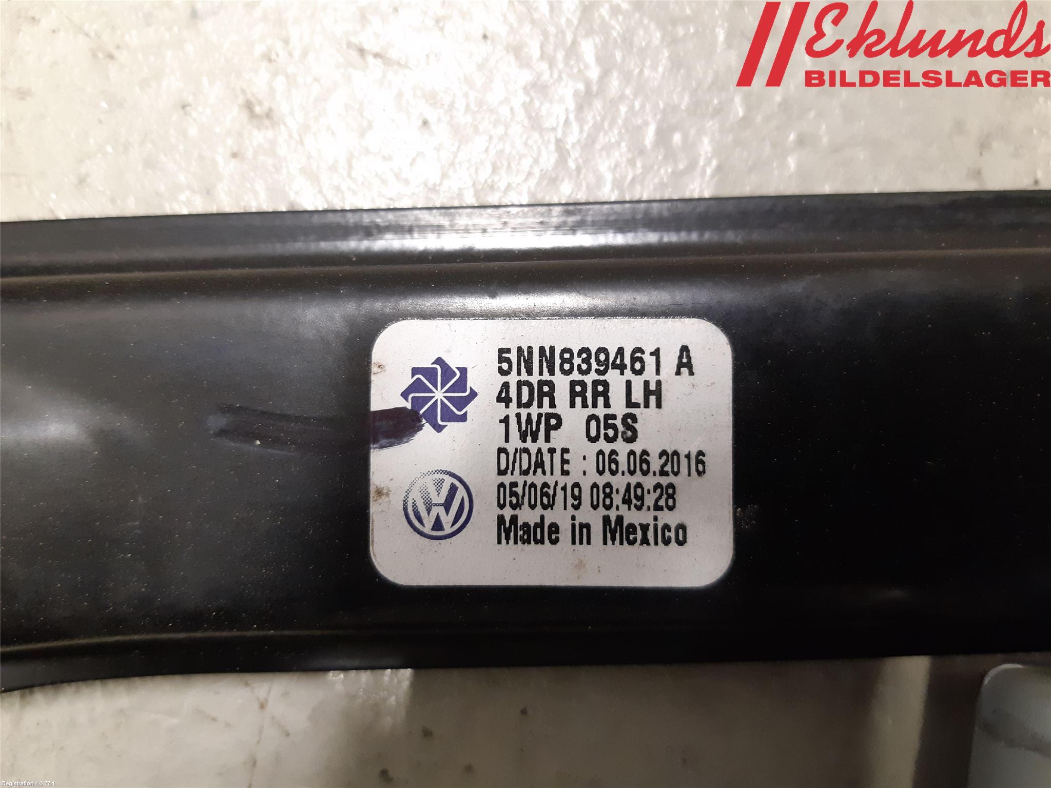 Volkswagen VW TIGUAN 16-24 Fönsterhiss El Kompl