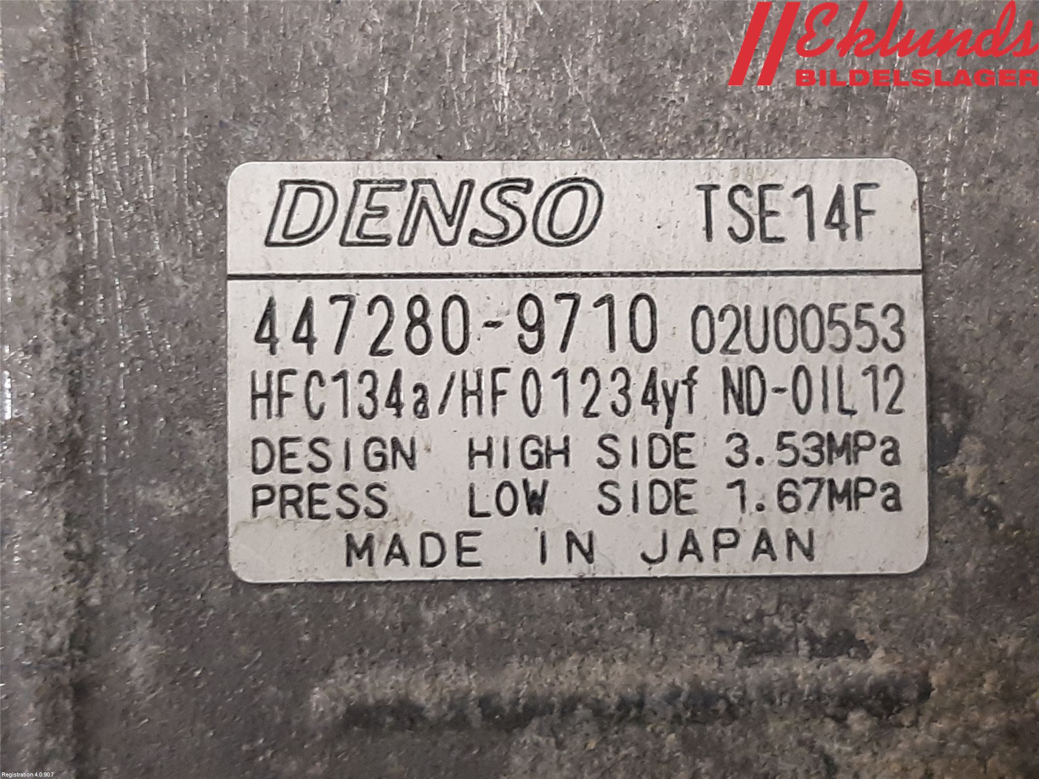 Subaru OUTBACK 15-20 Ac Kompressor