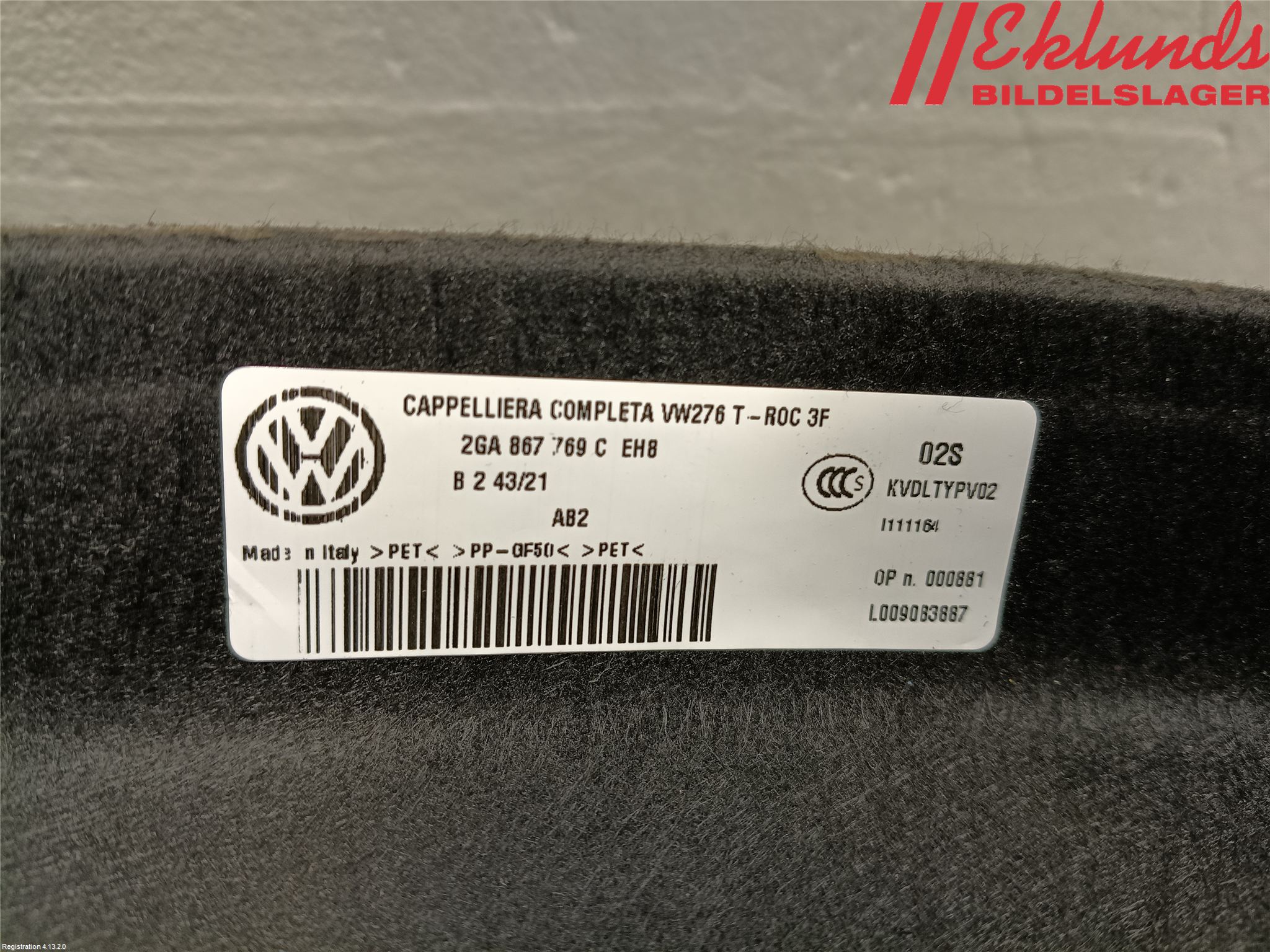 Volkswagen VW T-ROC 18- Hatthylla