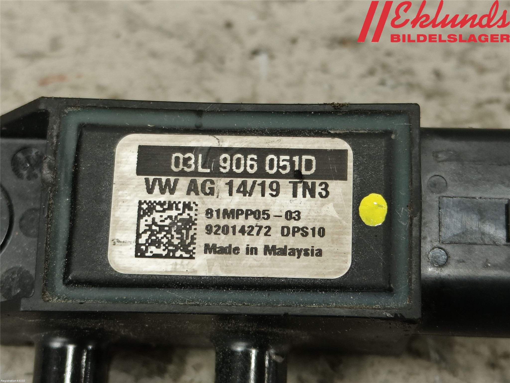 Volkswagen VW CADDY 16-20 Givare Temp-Tryck Avgas