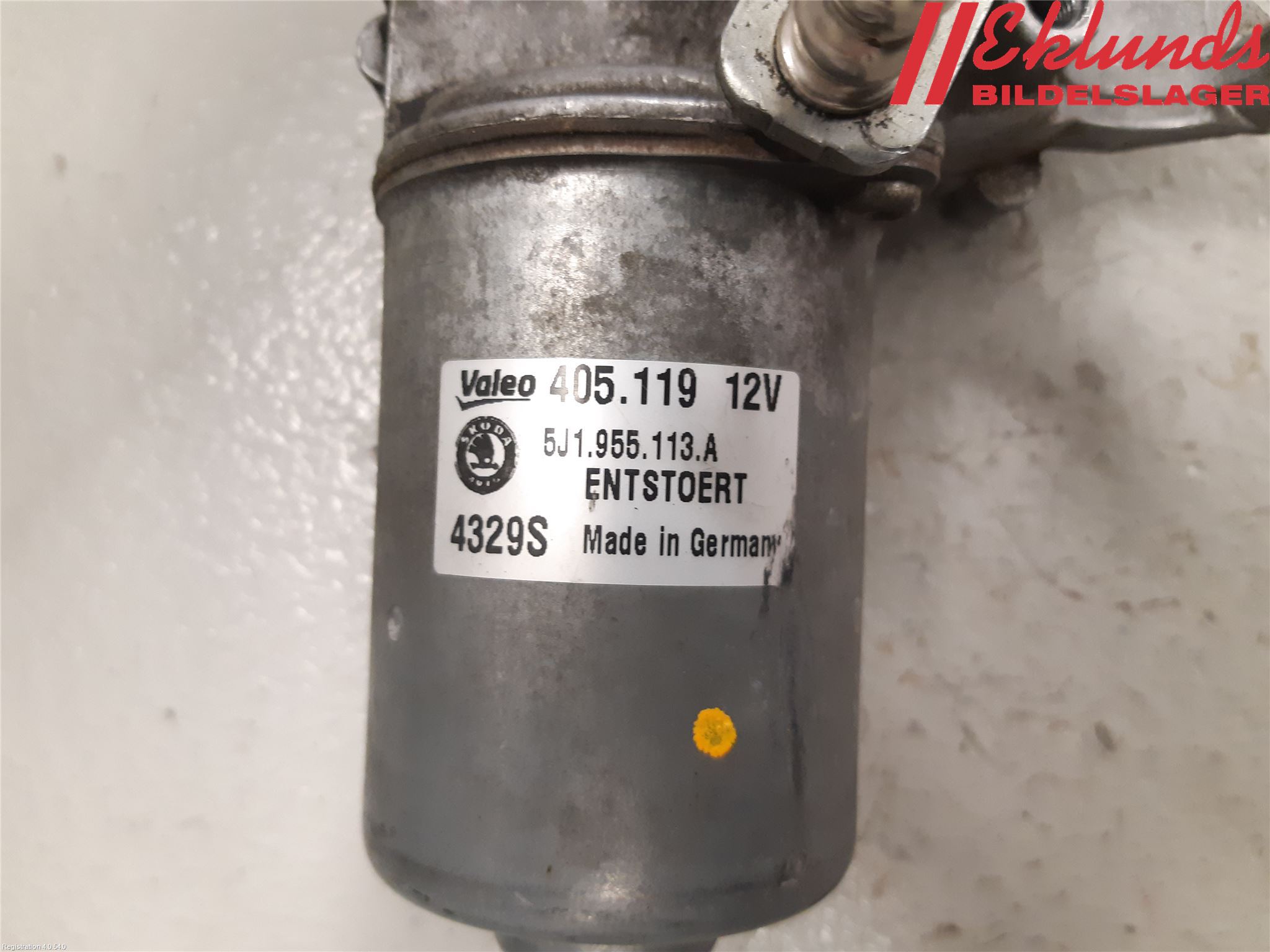 Skoda FABIA 07-14 Torkarmotor Vindruta