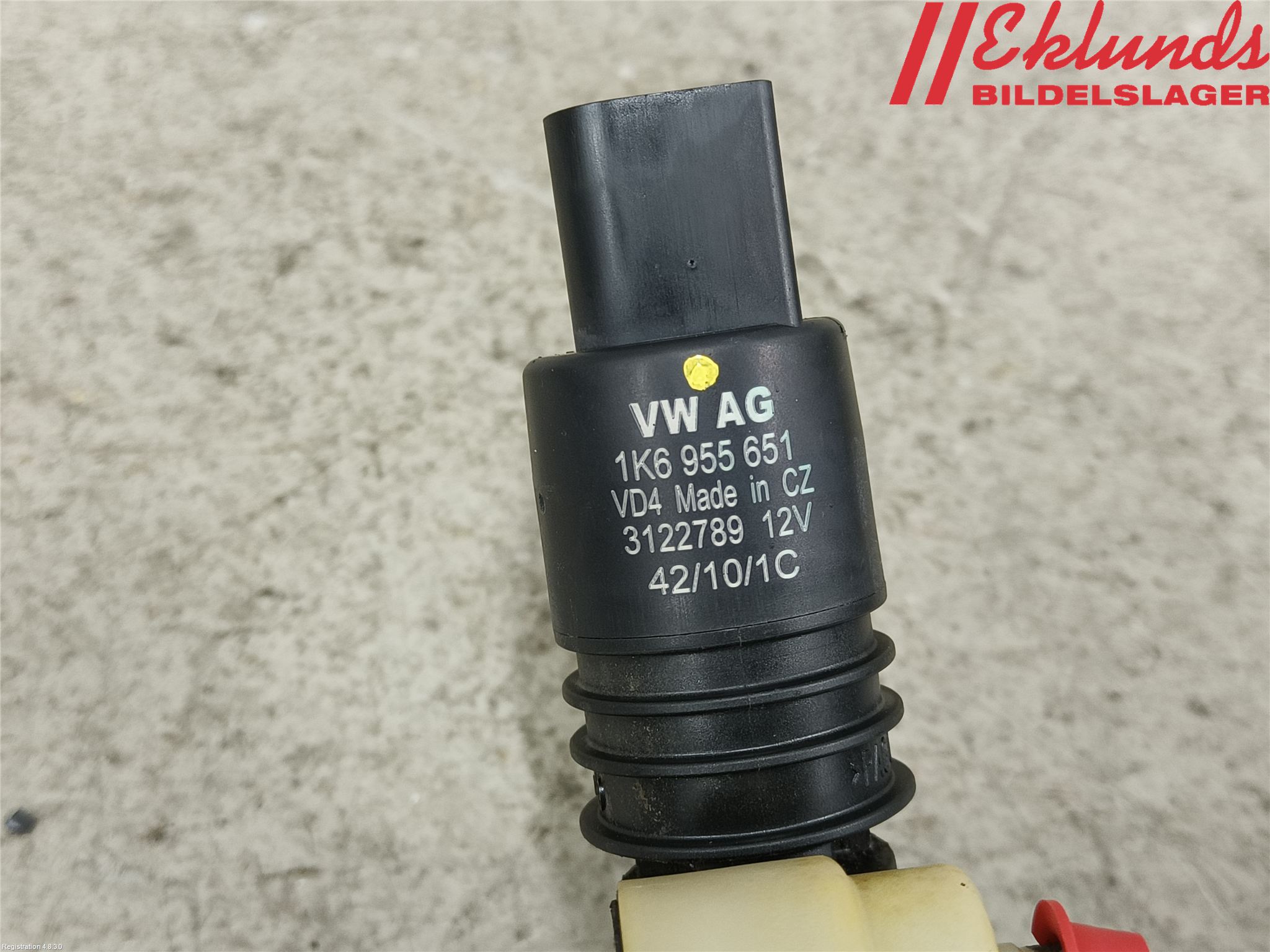 Volkswagen VW GOLF VI 09-13 Spolarpump Vindruta
