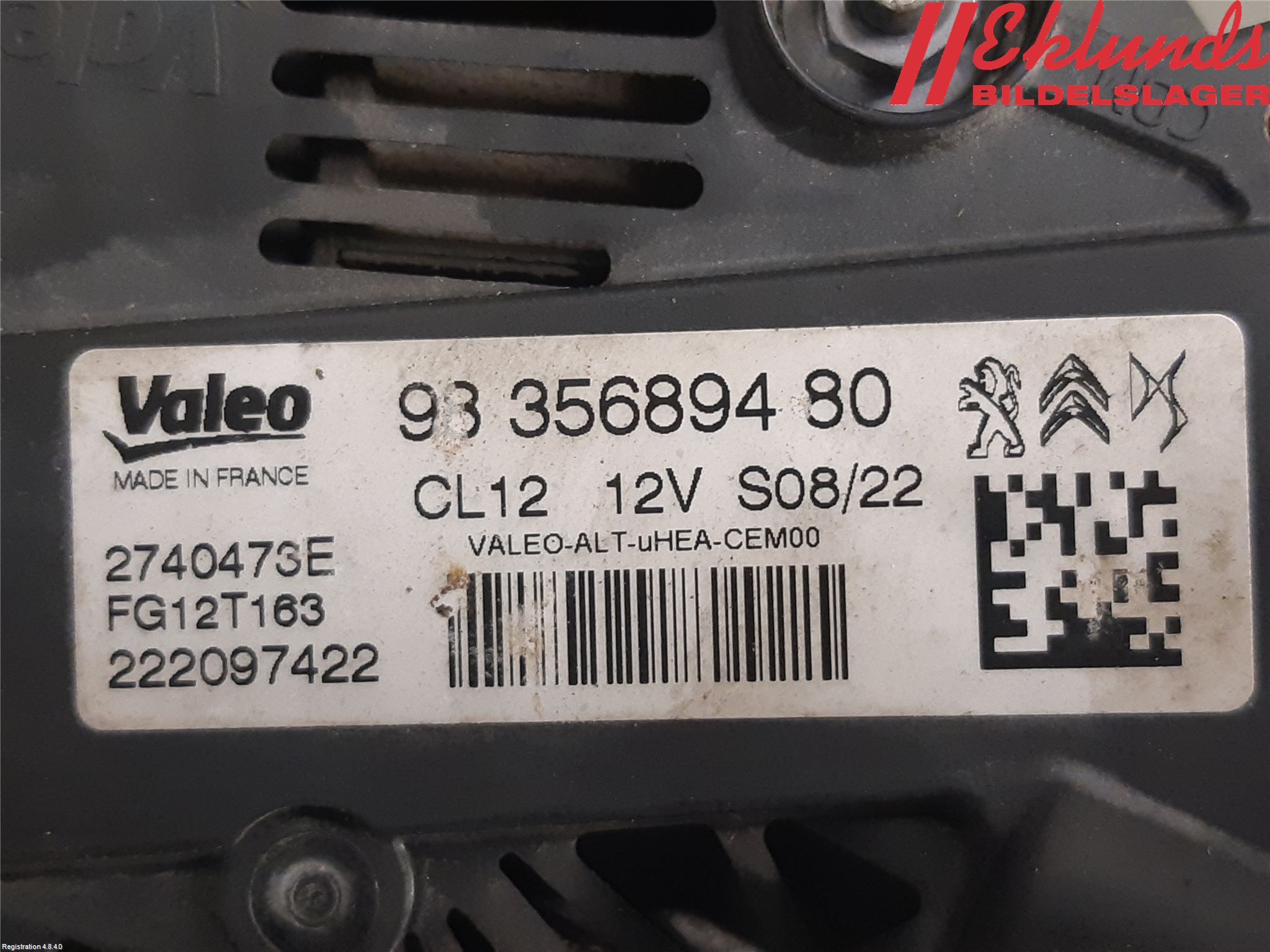 Peugeot 208/E-208 20- Generator