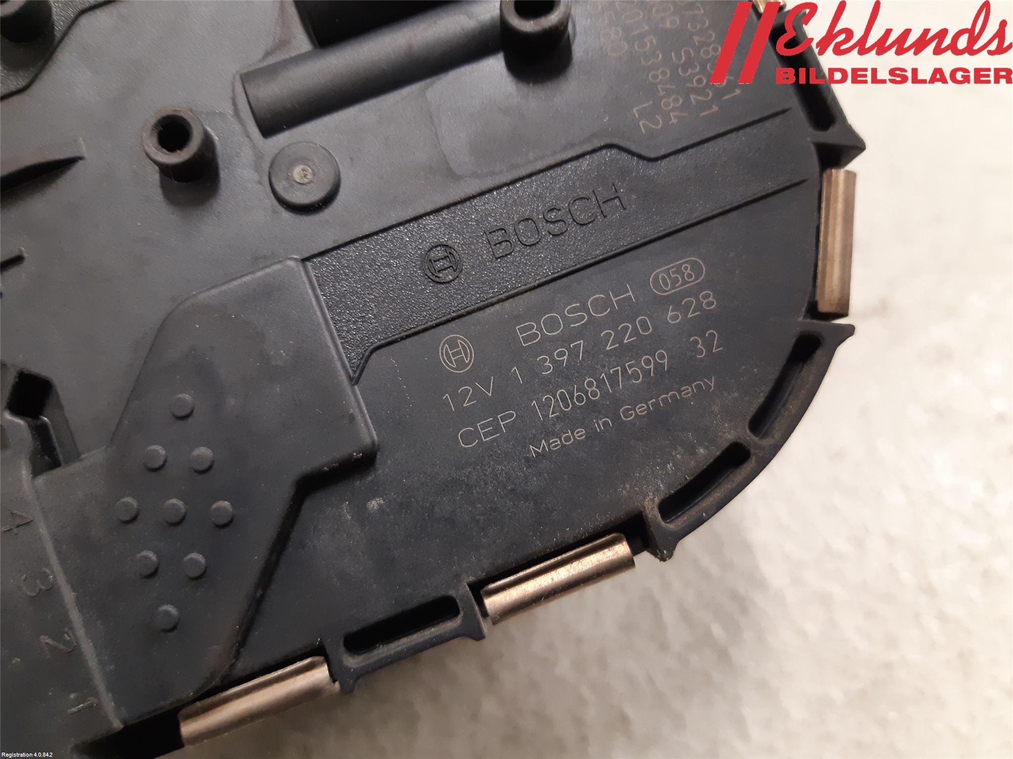 Volvo V60 11-13 Torkarmotor Vindruta