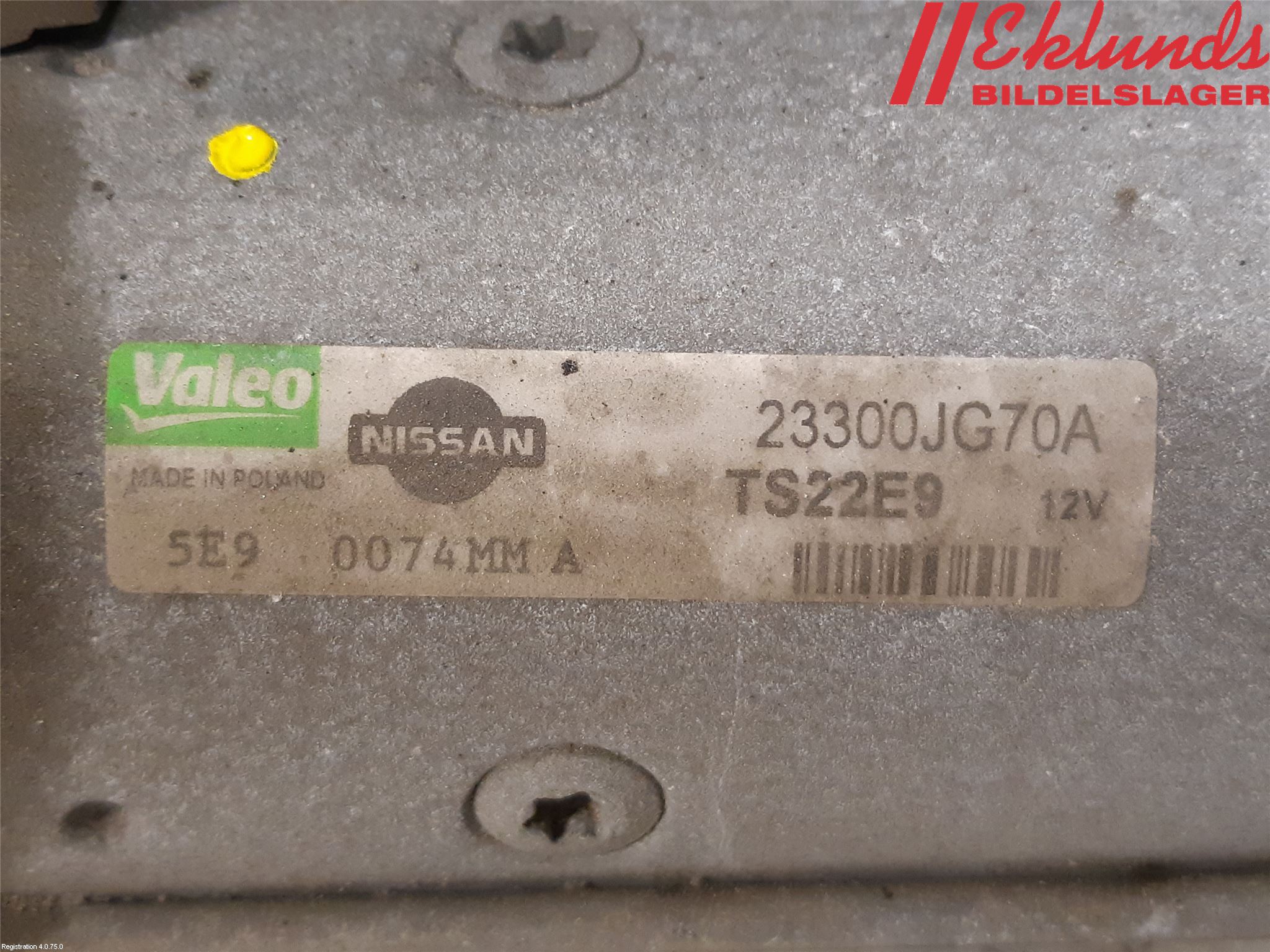 Nissan QASHQAI   07-10 Startmotor Diesel