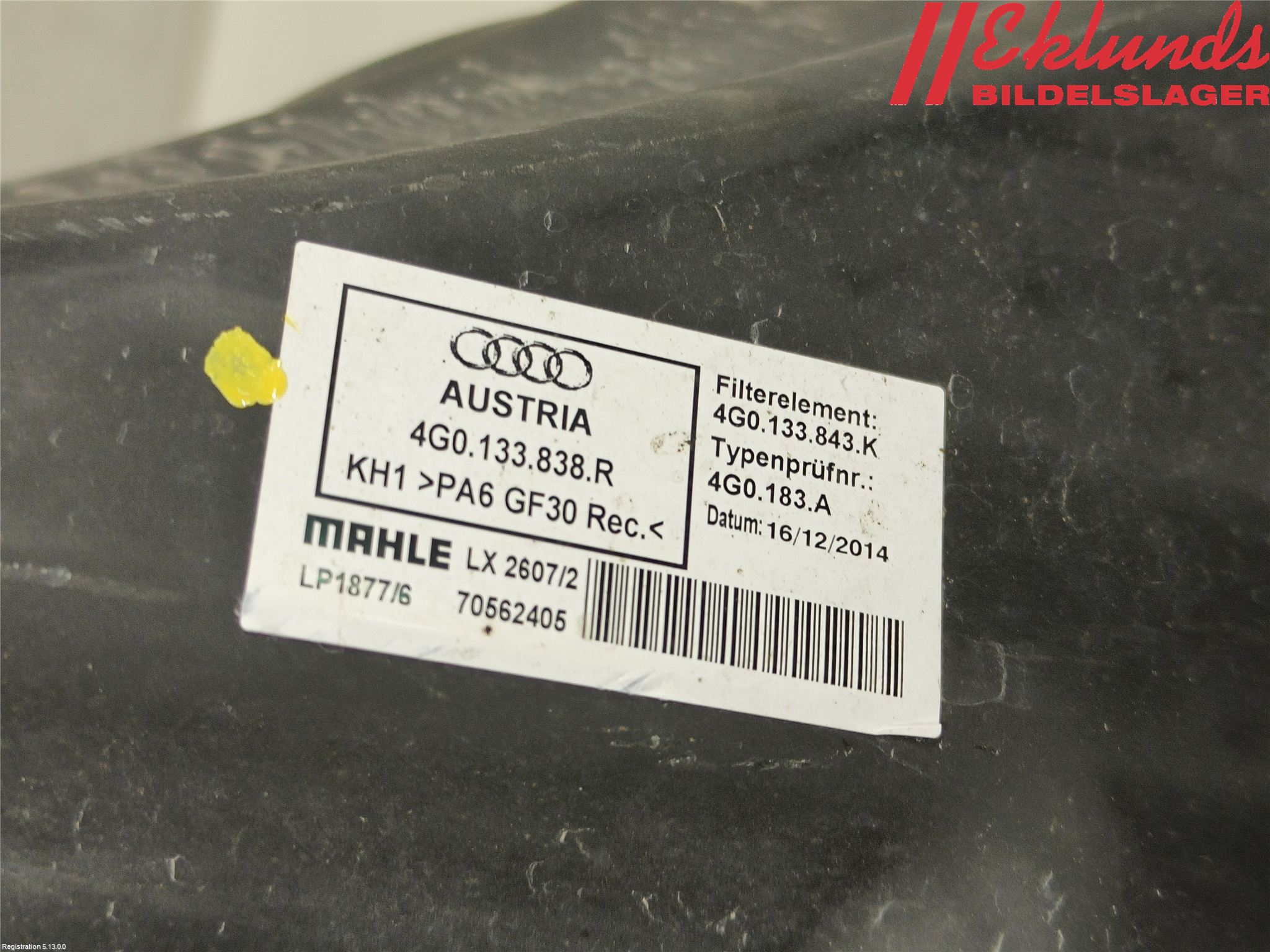 Audi A6/S6 4G 11-18 Luftrenare