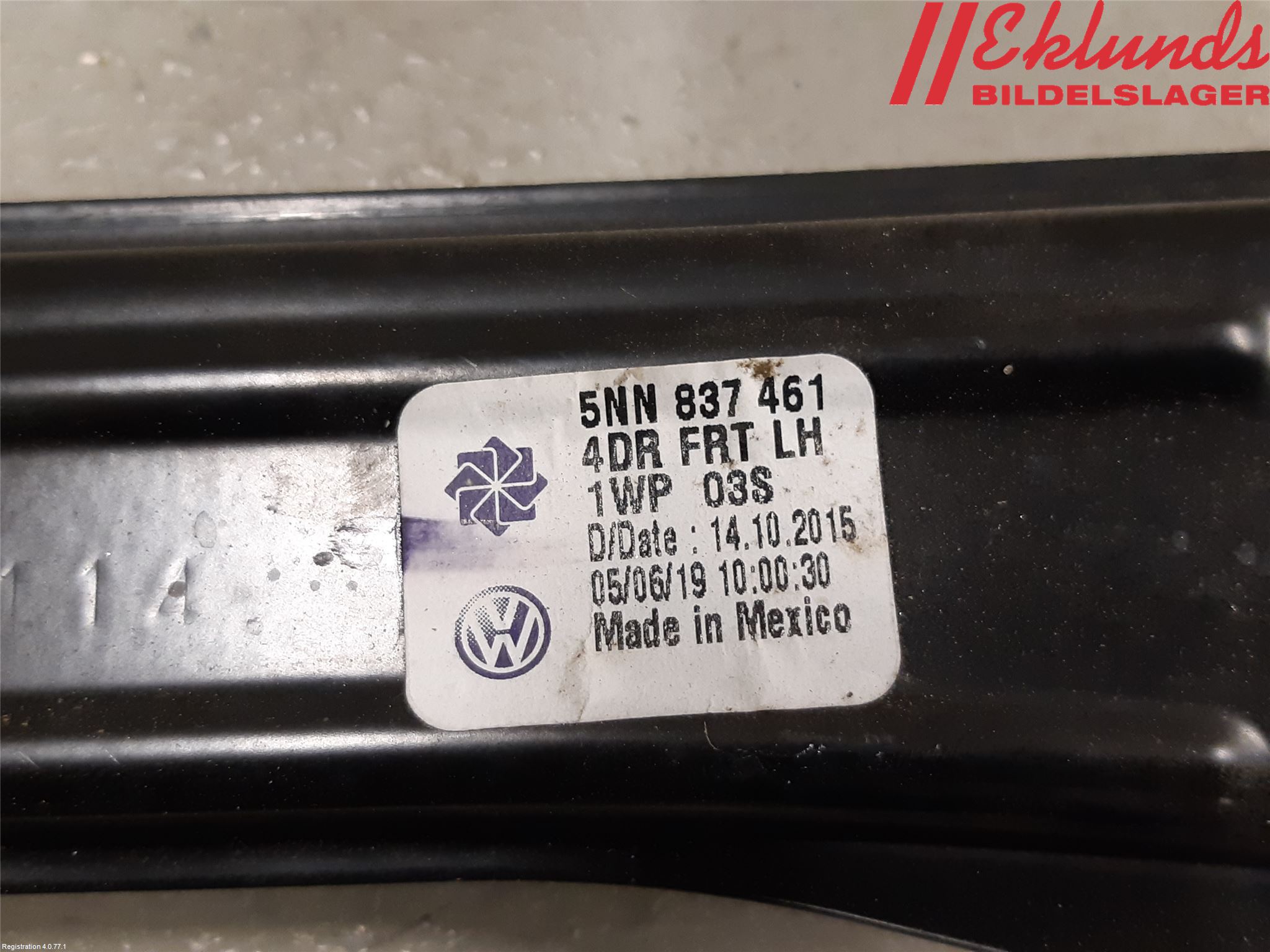 Volkswagen VW TIGUAN 16-24 Fönsterhiss El Kompl