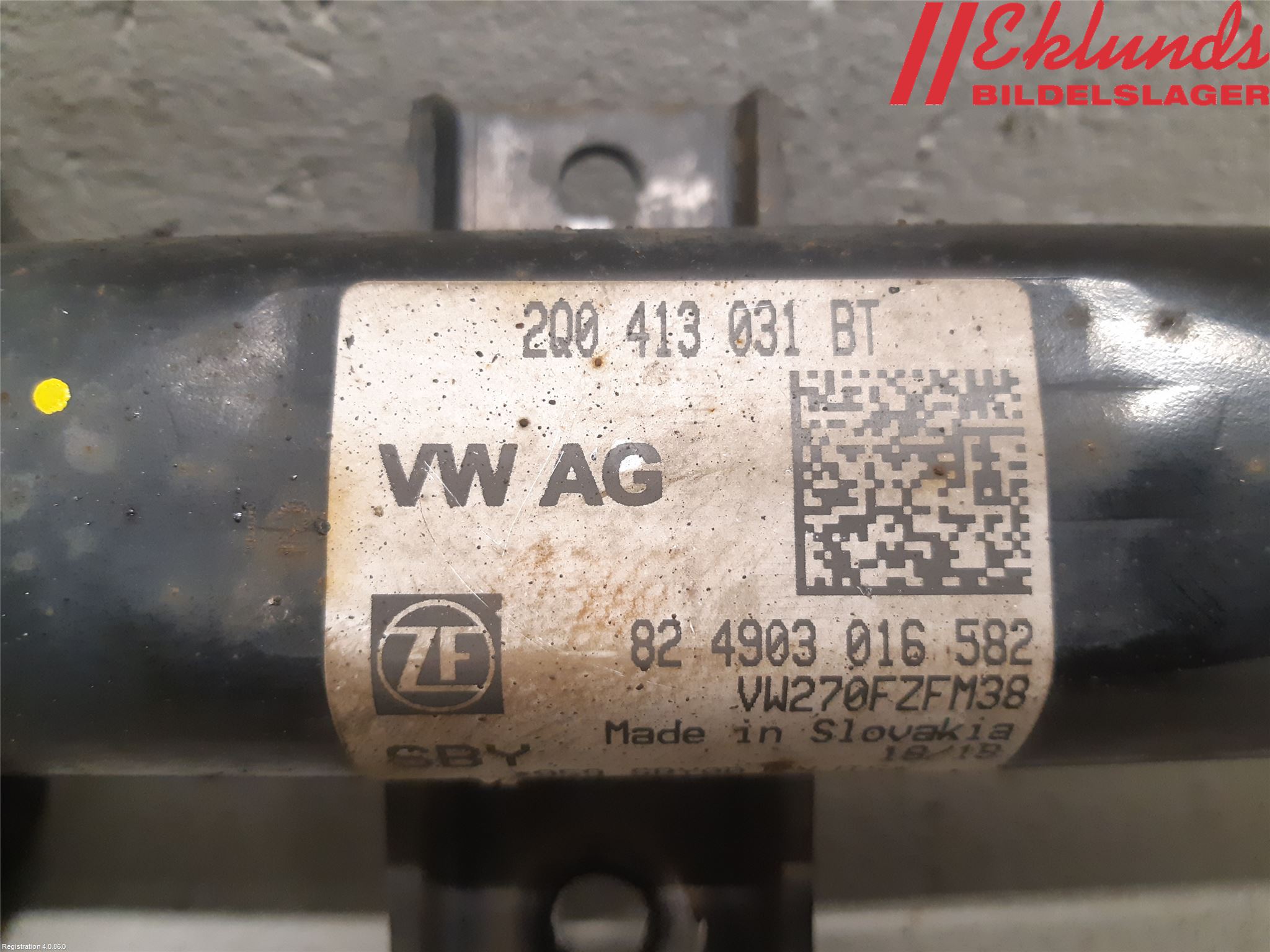Volkswagen VW POLO VI 18->> Fjäderben Fram Vänster