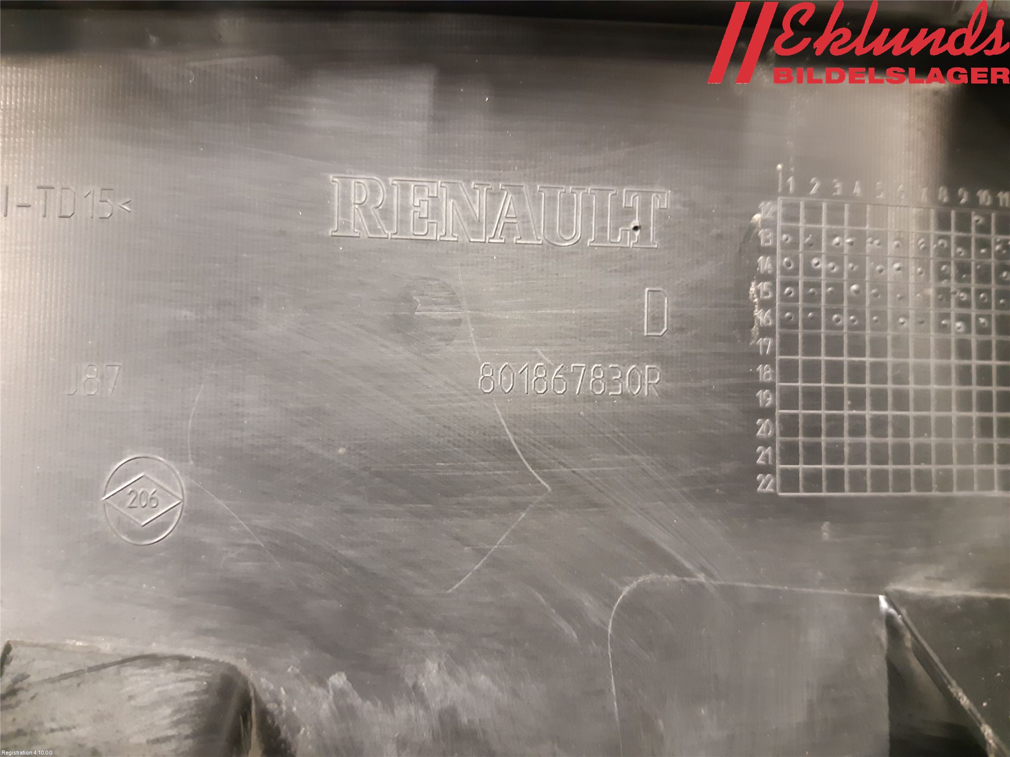 Renault CAPTUR 13-19 Dörr Dekorlist Fram Hö