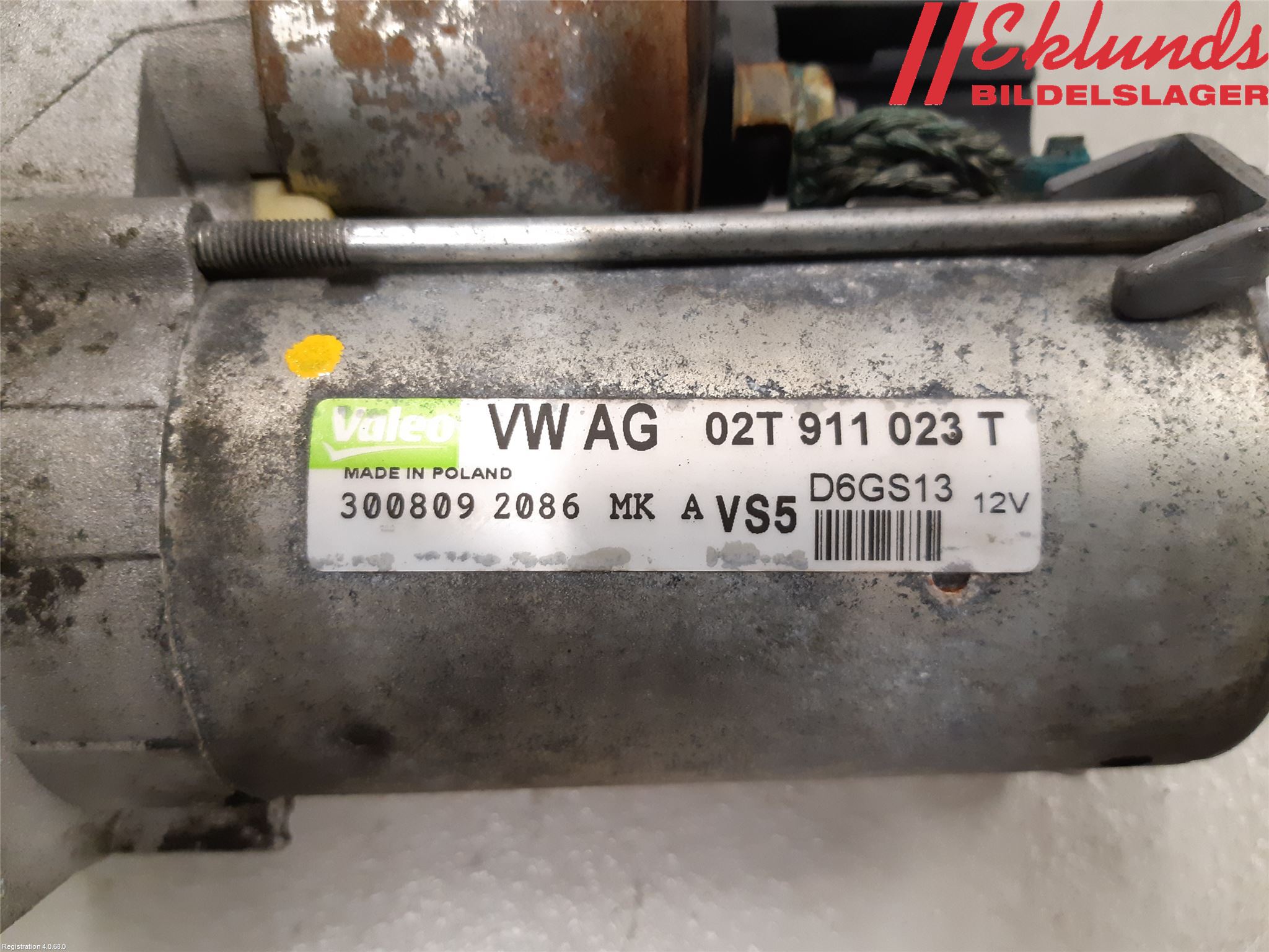Volkswagen VW GOLF VI 09-13 Startmotor